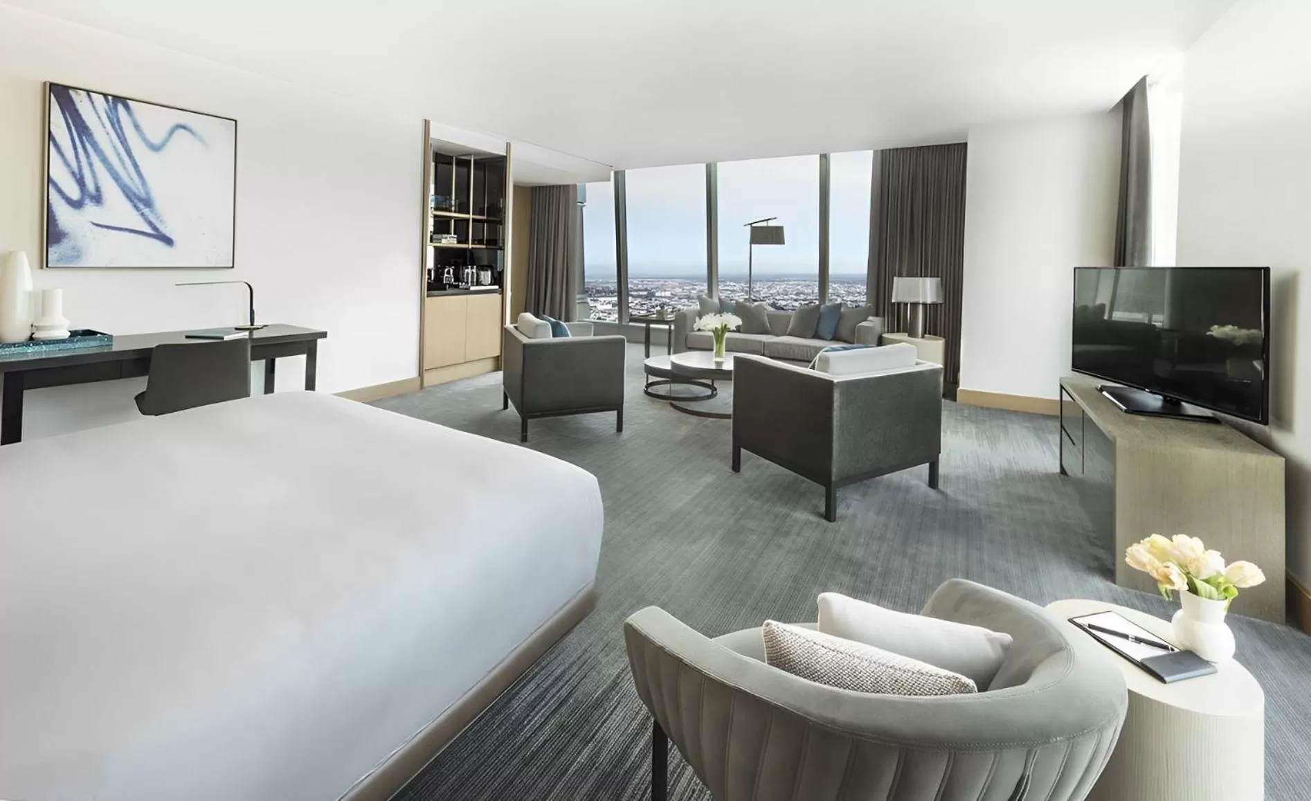 King Suite with City View in InterContinental - Los Angeles Downtown by IHG