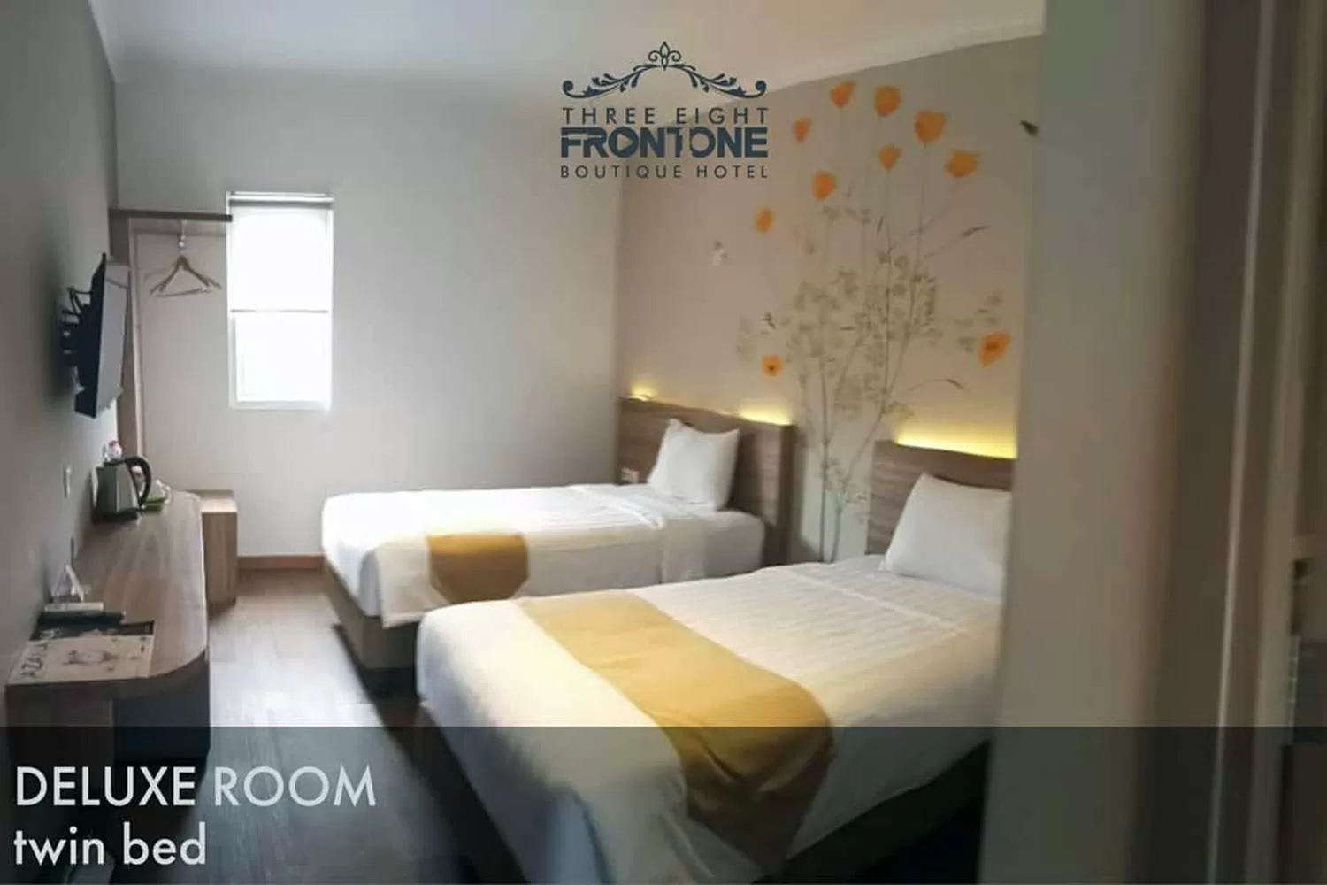 Deluxe Twin Room in Three Eight Front One Boutique Batu Malang
