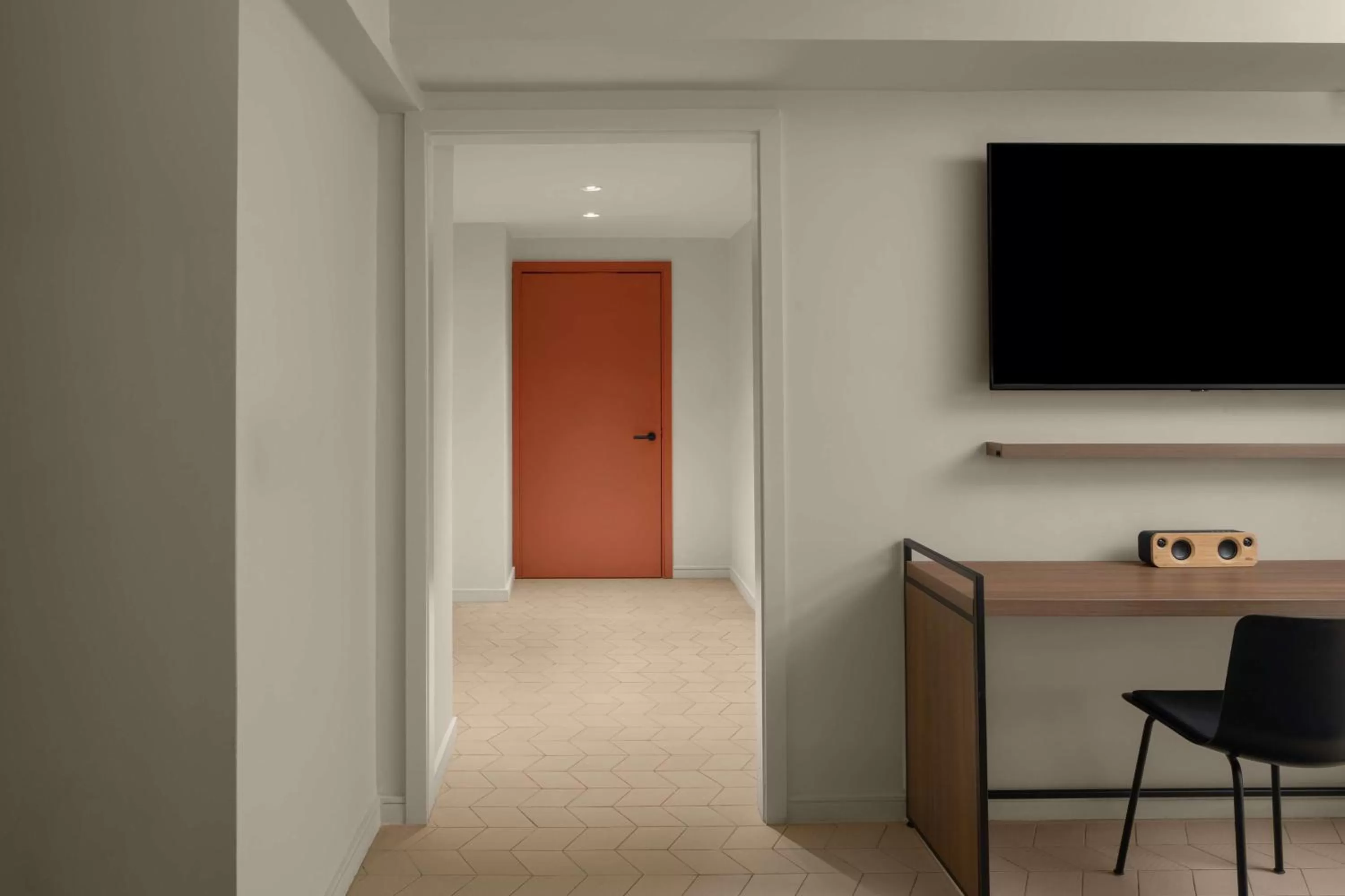 Deluxe King Room with Roll-In Shower - Mobility Accessible in ROK Hotel Kingston, Tapestry Collection By Hilton