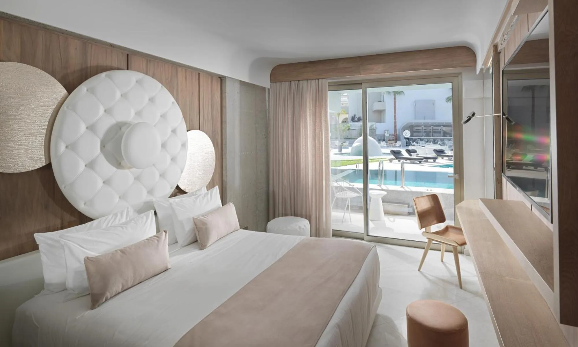Junior Suite with Private Pool & Pool View in Nautilux Rethymno by Mage Hotels