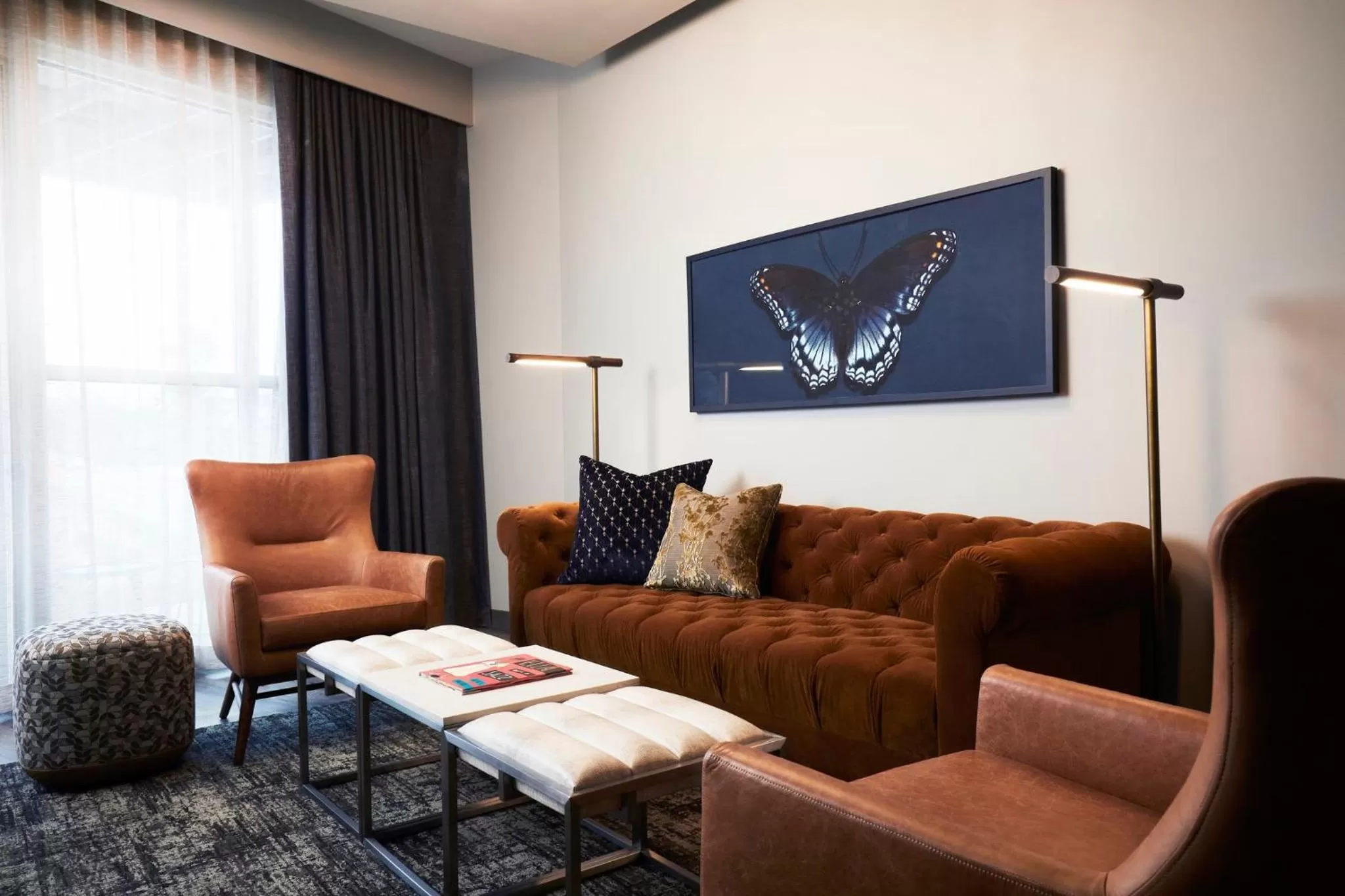 Archer’s Den Mobility-Accessible Suite With Balcony and Roll-In Shower in Archer Hotel Tysons