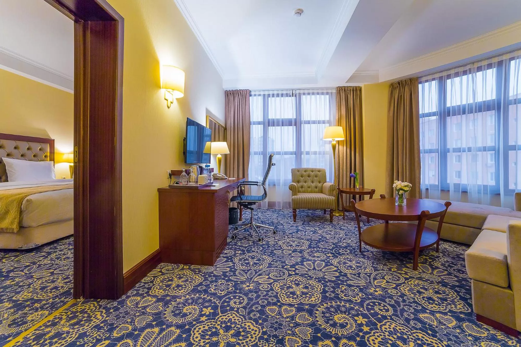 Executive King Suite with City View - Non-Smoking in Ramada by Wyndham Almaty