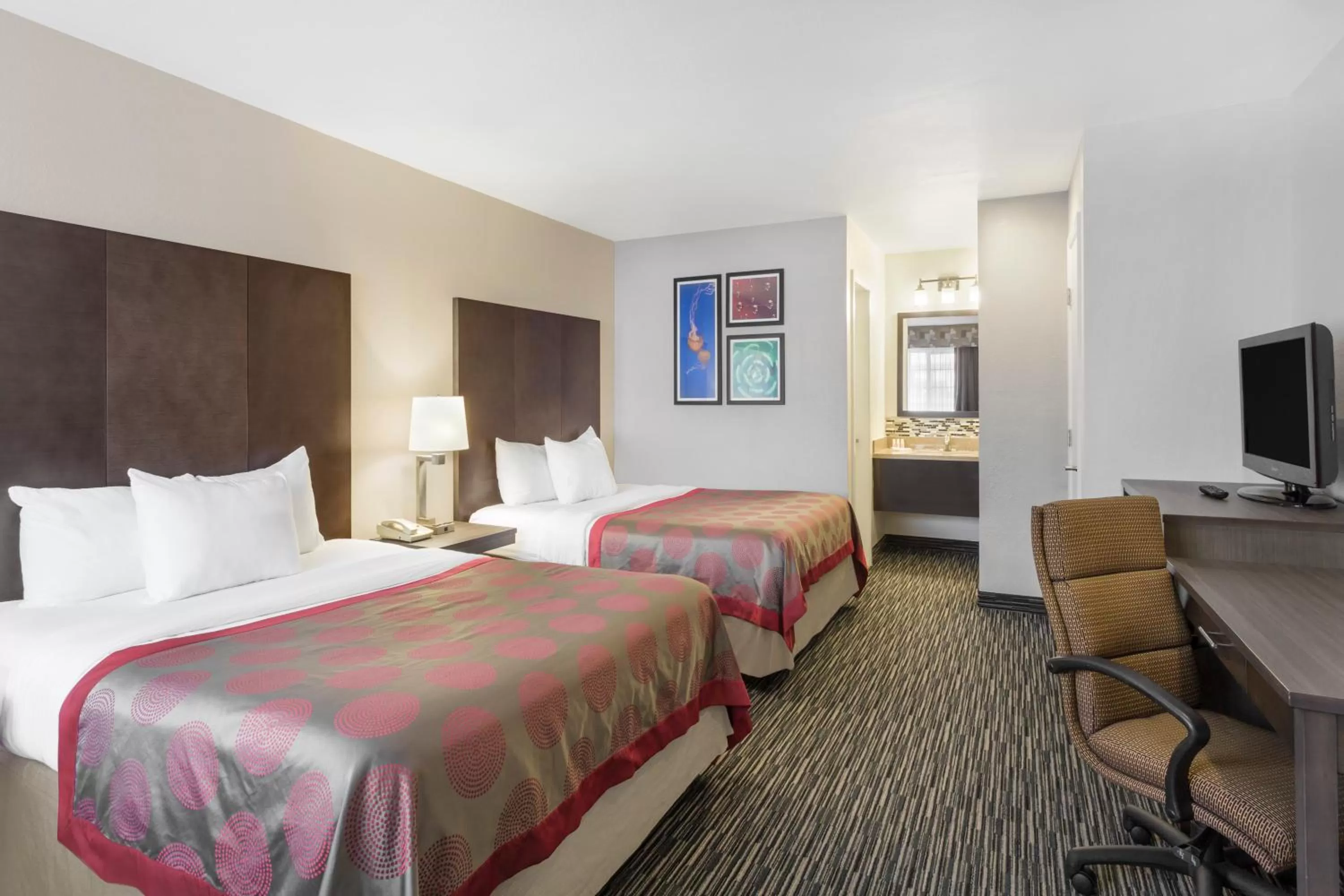 Queen Room with Two Queen Beds - Non-Smoking in Ramada by Wyndham Monterey