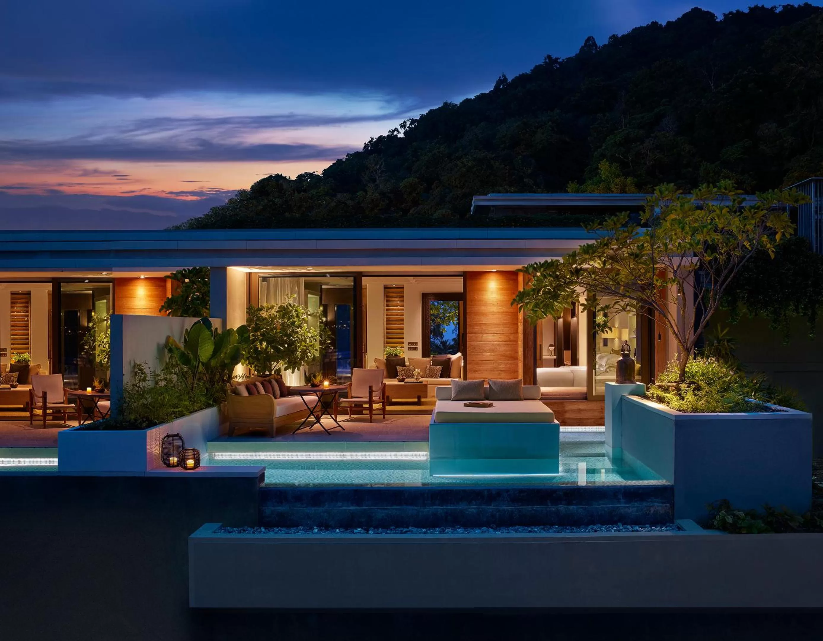 Partial Ocean View Pool Pavilion King in Rosewood Phuket