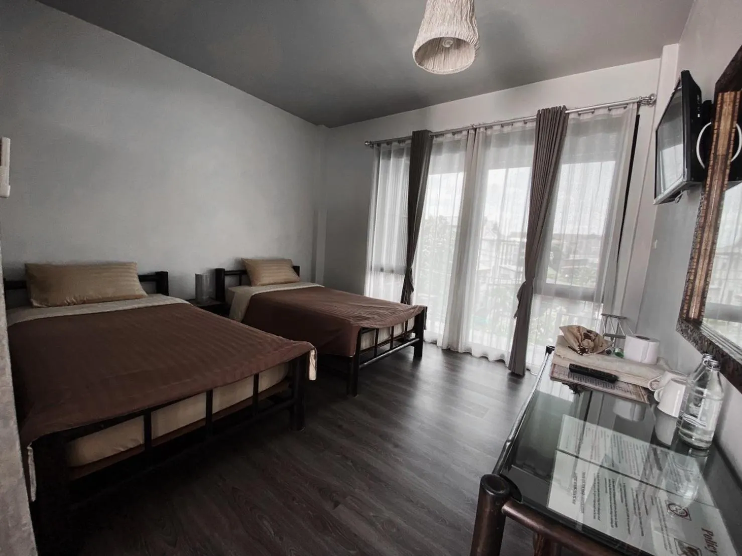 Superior Twin Room with Pool View in Lamphu House Chiang Mai