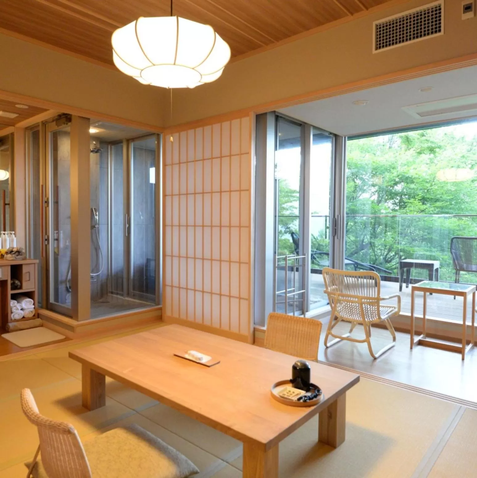 Japanese-Style Room with Open-Air Bath - Garden View-(SEN/SHO) in Hakone Gora Byakudan