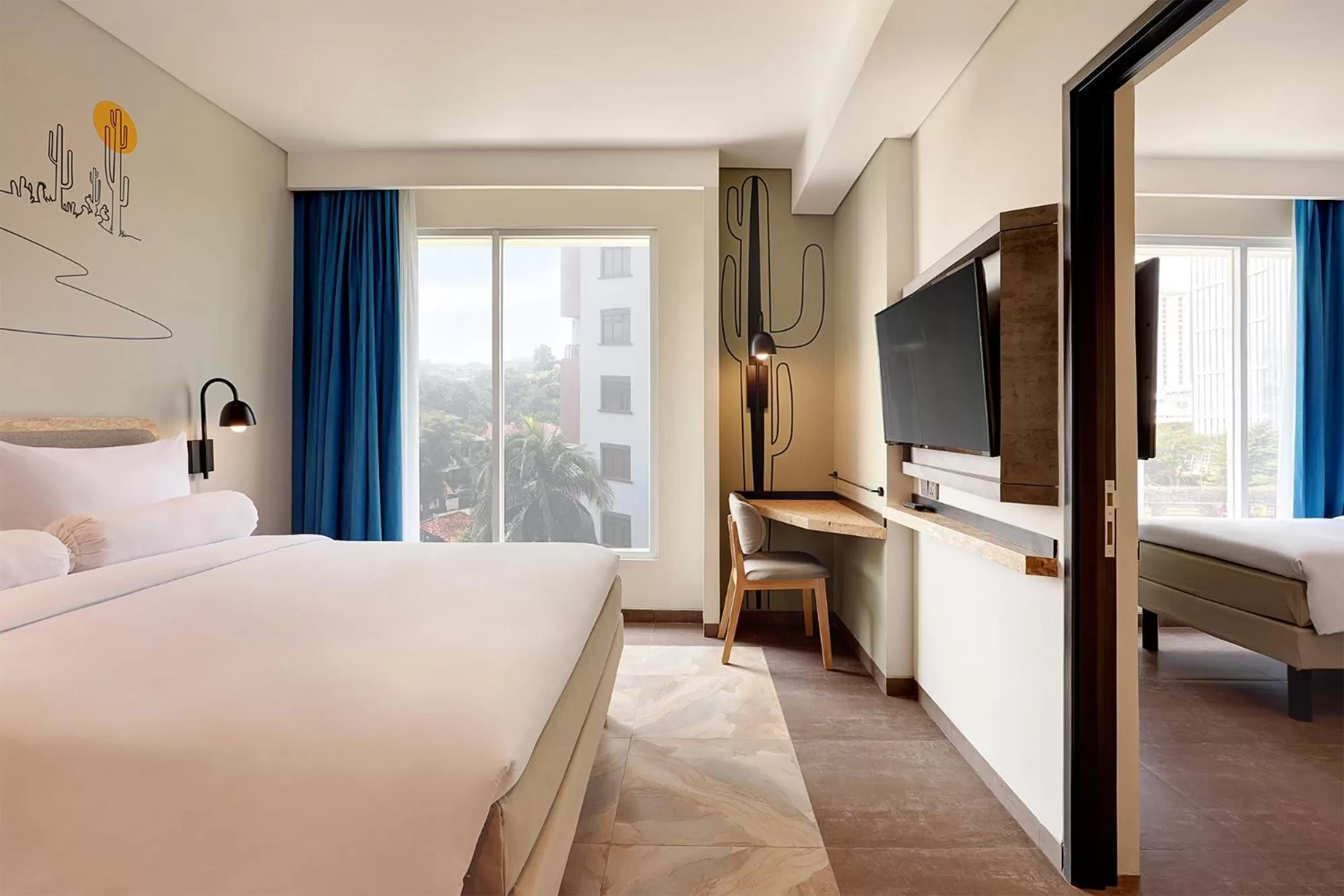 Family Room - Two connecting Rooms in ibis Styles Jakarta Simatupang