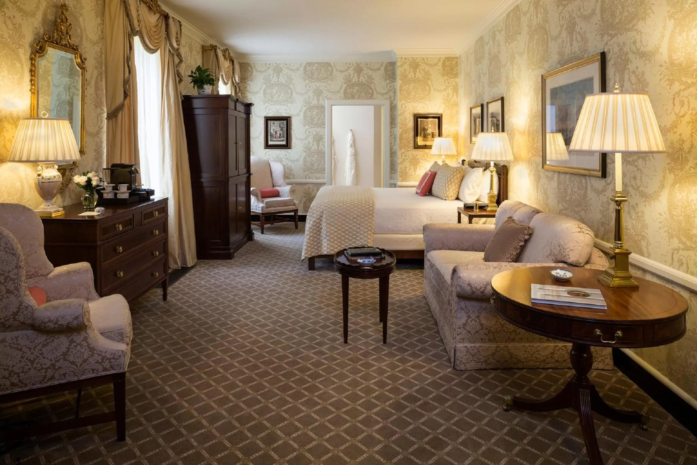 Superior King Room in Williamsburg Inn, an official Colonial Williamsburg Hotel