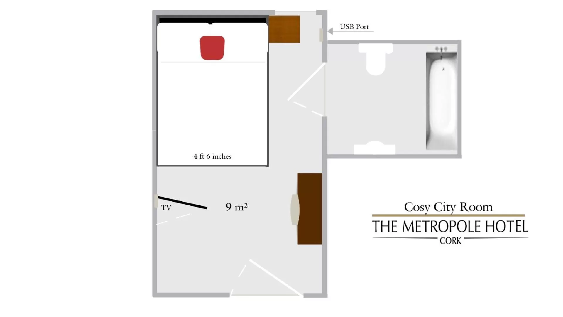 Budget Double Room in The Metropole Hotel Cork
