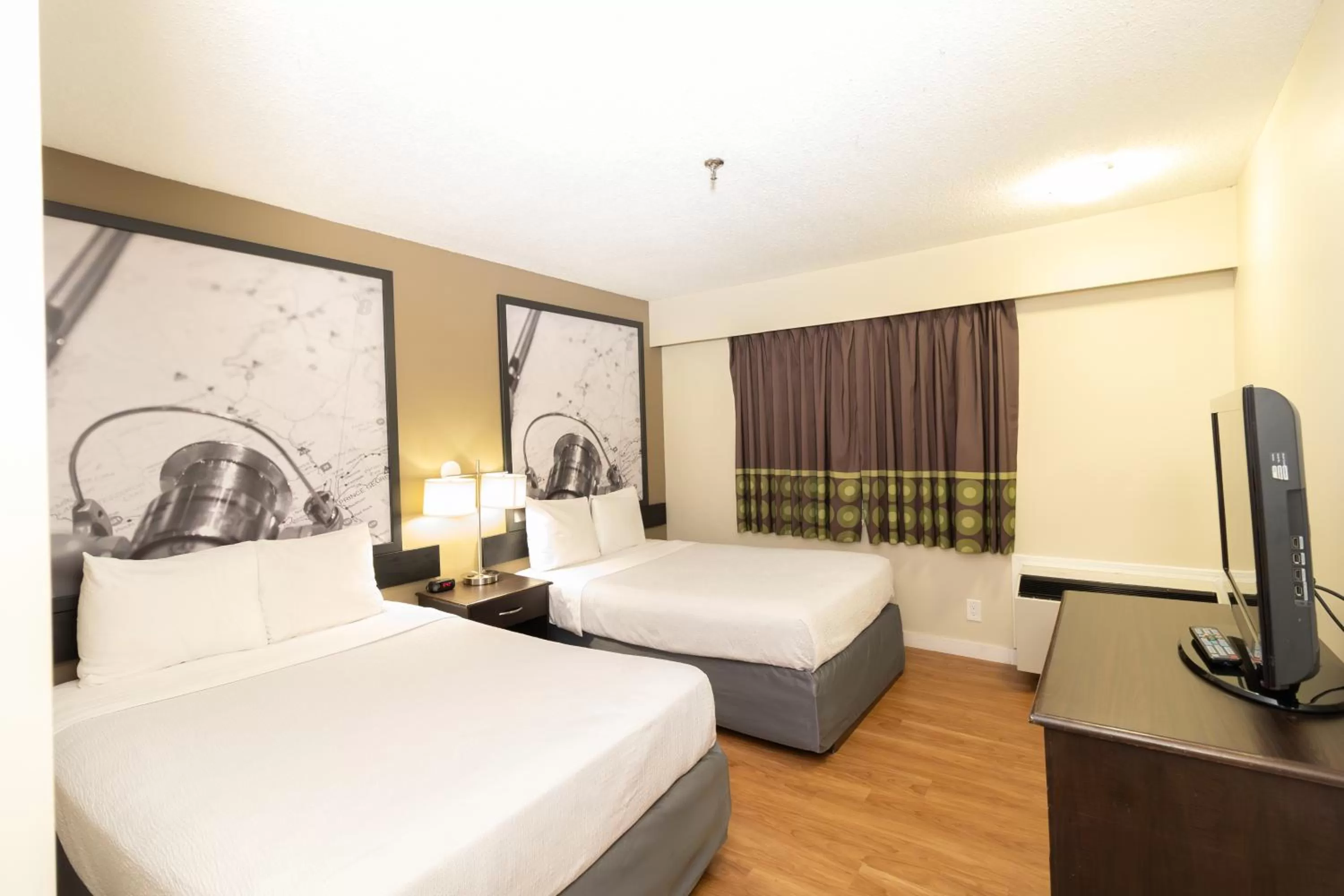Queen Room with Two Queen Beds - Pet Friendly/Non-Smoking in Super 8 by Wyndham Prince George