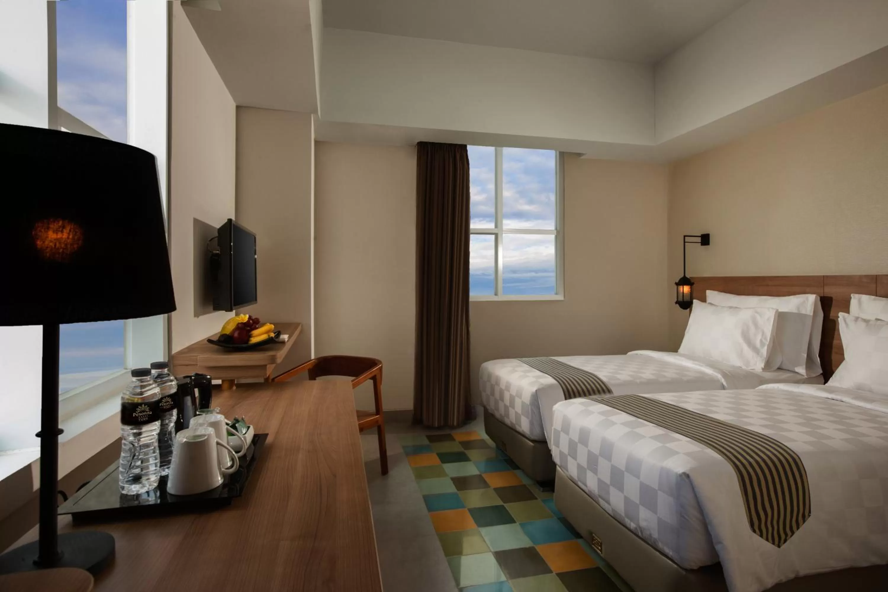 Deluxe Twin Room with Panoramic View in KHAS Tugu Hotel Yogyakarta