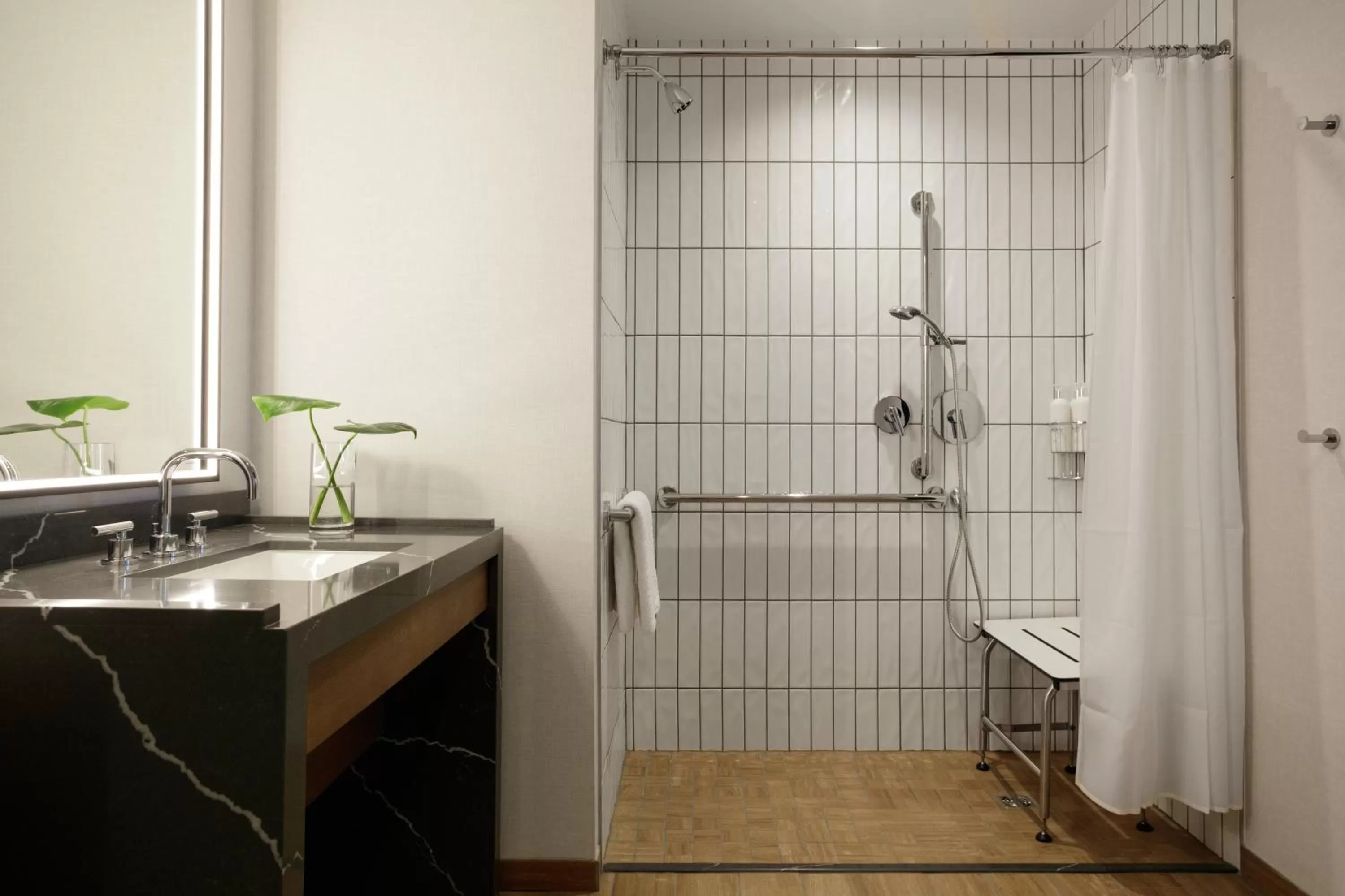 King Room with Mobility Accessible Roll-In Shower - Non-Smoking in Kimpton - Harper Hotel by IHG