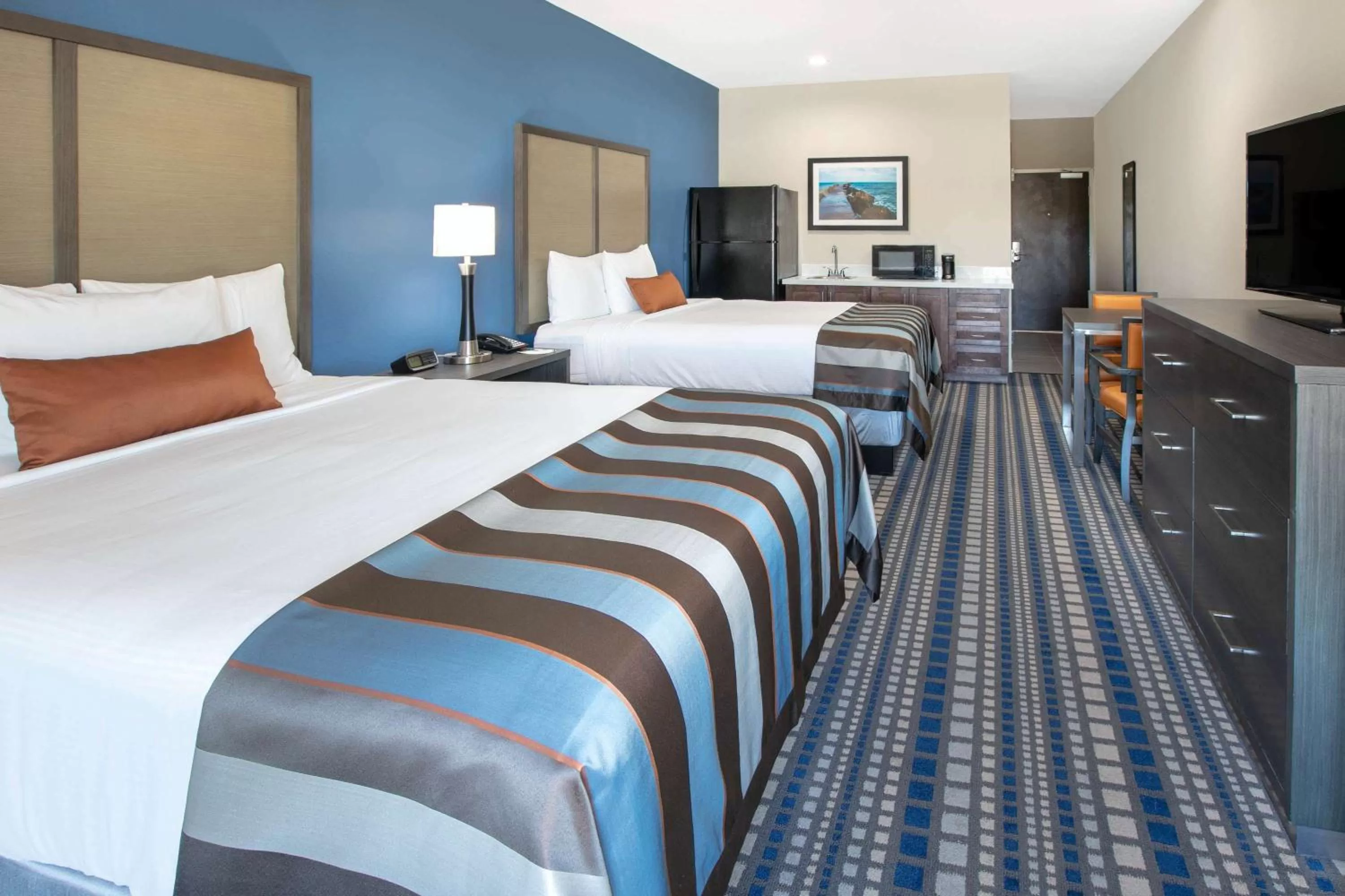 Queen Room with Two Queen Beds and Roll-In Shower - Mobility/Hearing Accessible - Non-Smoking in Wingate by Wyndham Corpus Christi