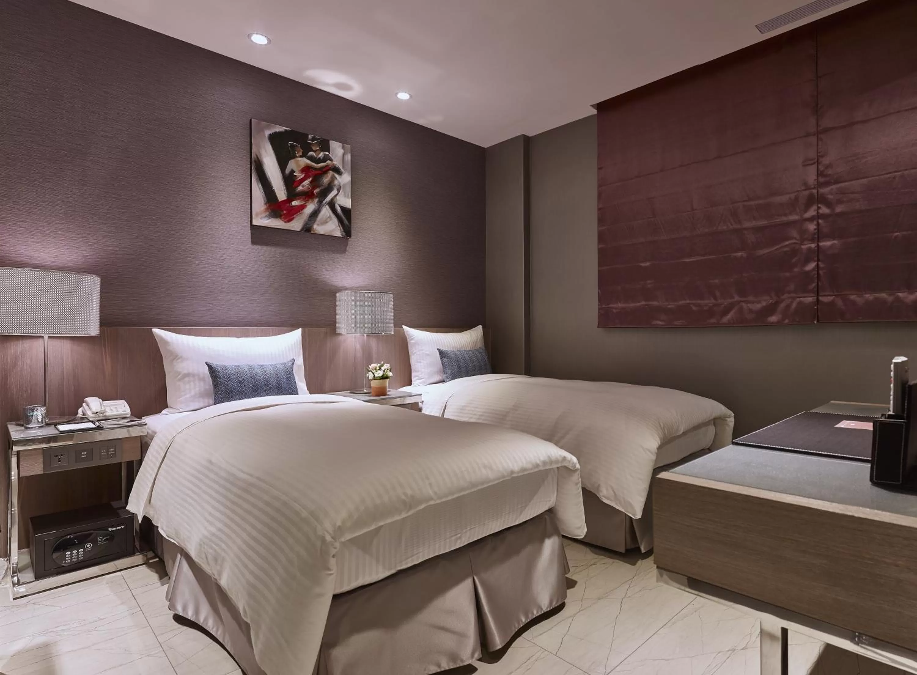 Adjoining Twin Room in Beauty Hotels Taipei - B7 Journey