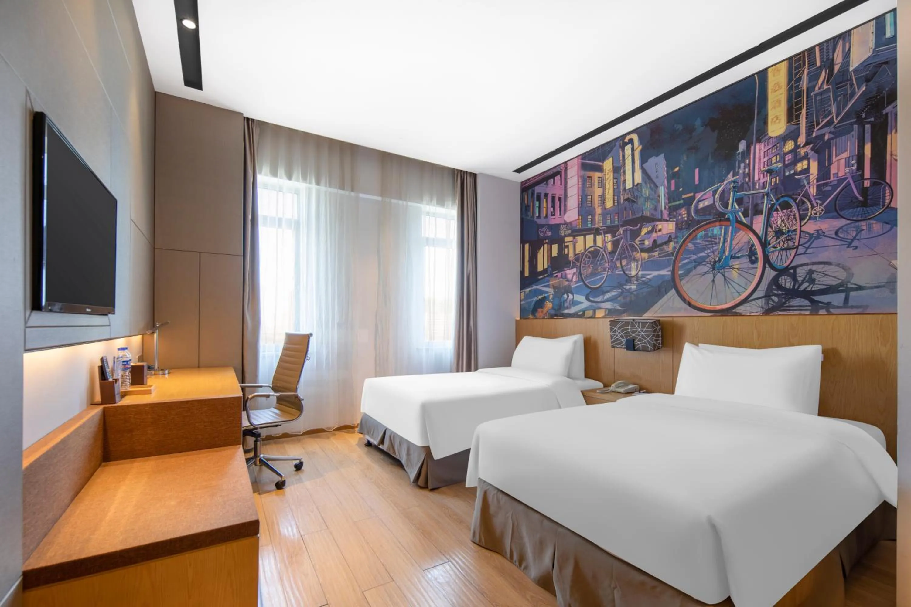 Deluxe Twin Room in Minimax Hotel Shanghai Songjiang