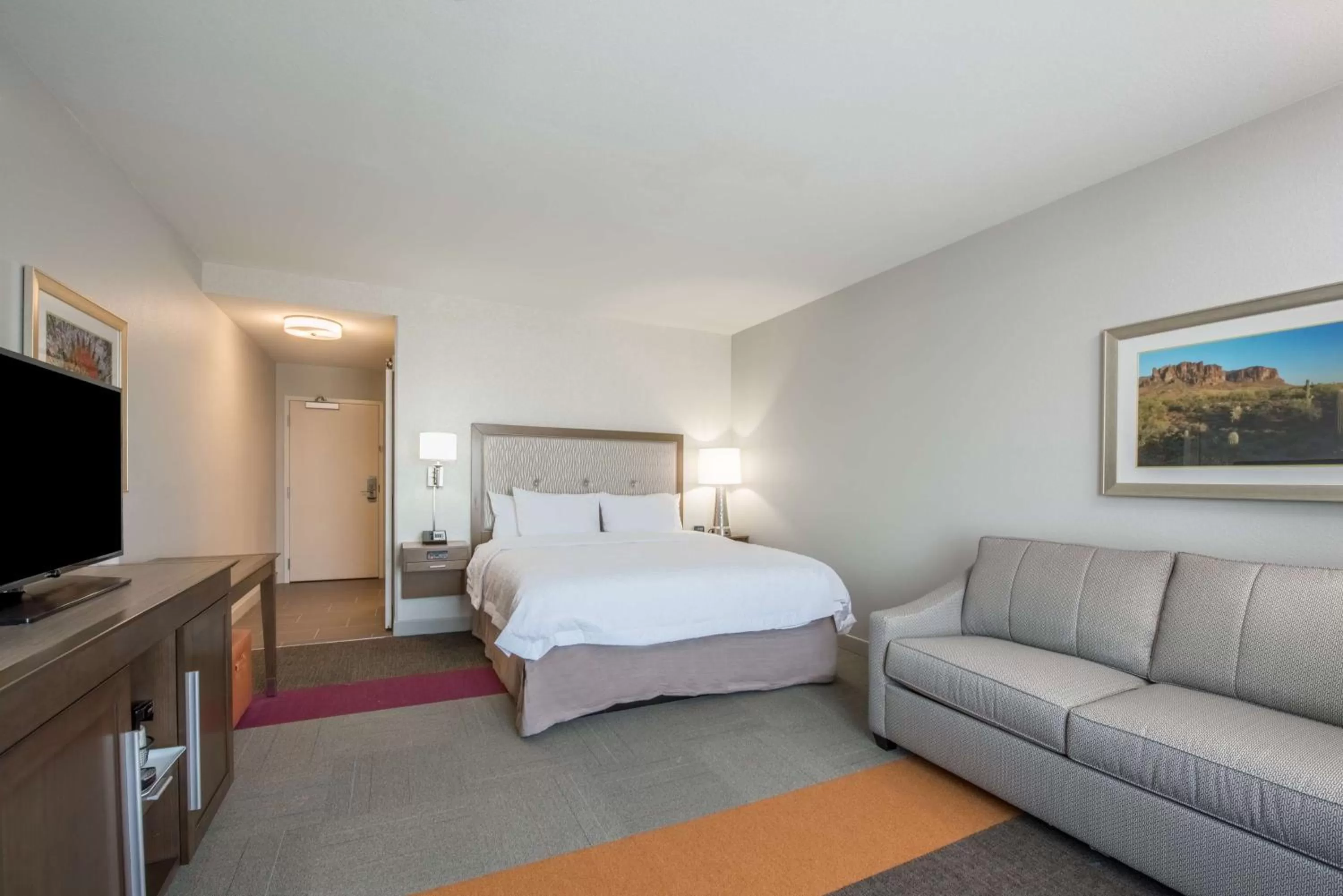 King Room with Sofa Bed - single occupancy - Hearing Accessible/Non-Smoking in Hampton Inn & Suites Phoenix - East Mesa in Gilbert
