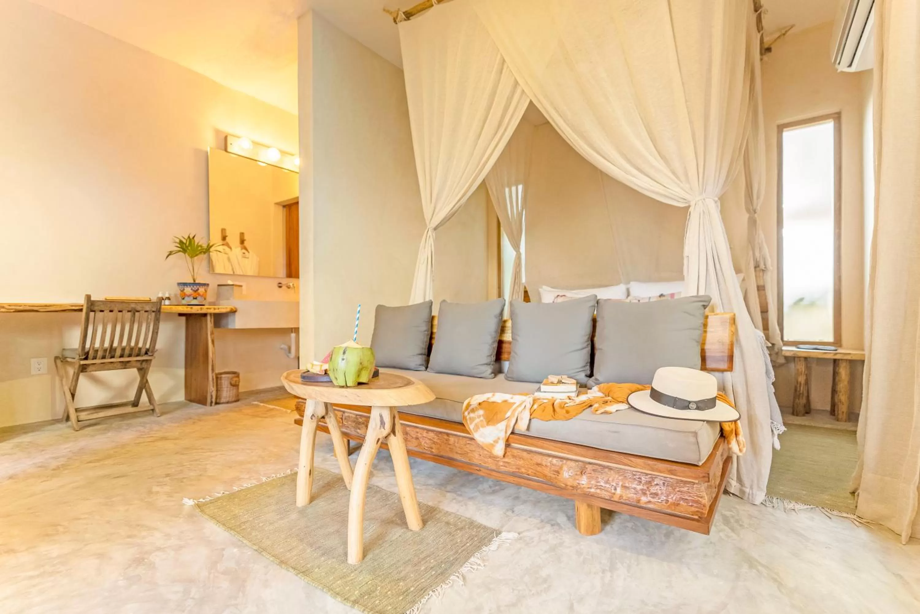 Junior Suite ocean view Beach level in Ahau Tulum - Beachfront Hotel