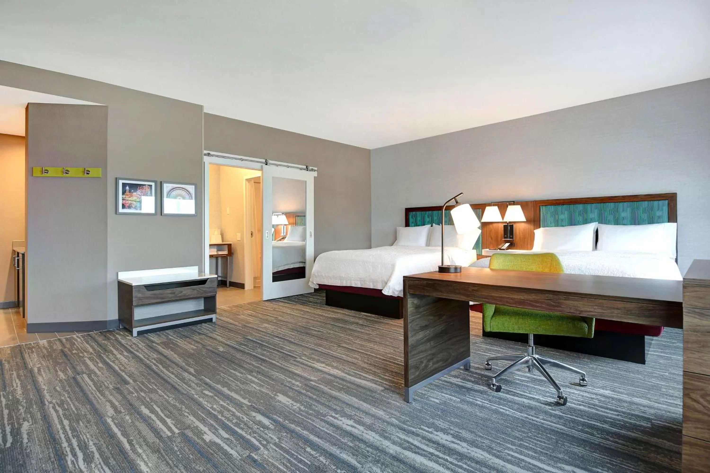 Queen Studio Suite with Two Queen Beds - Non-Smoking in Hampton Inn & Suites Canal Winchester Columbus