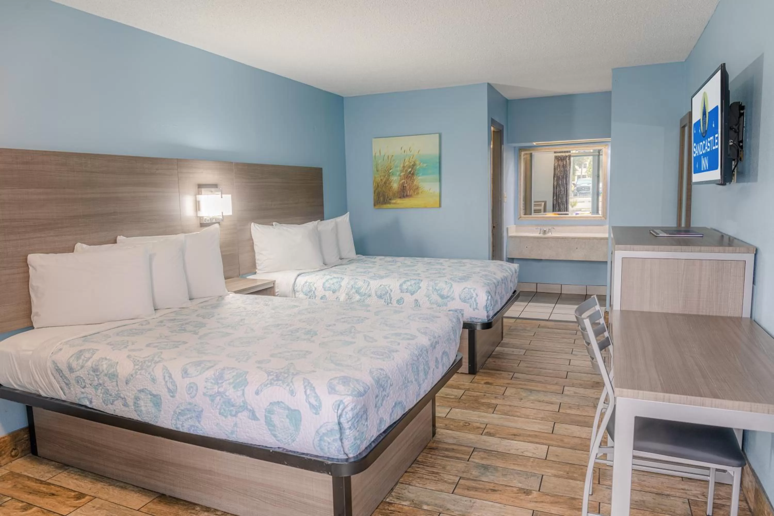 Double Room with Two Double Beds - Smoking in Sandcastle Inn