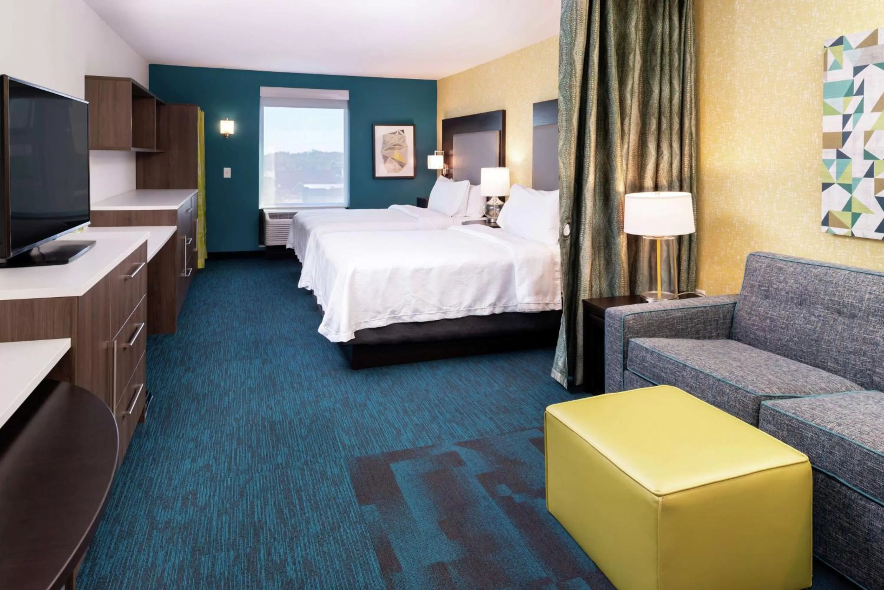 Queen Studio with Two Queen Beds - Non-Smoking in Home2 Suites by Hilton Columbia Downtown