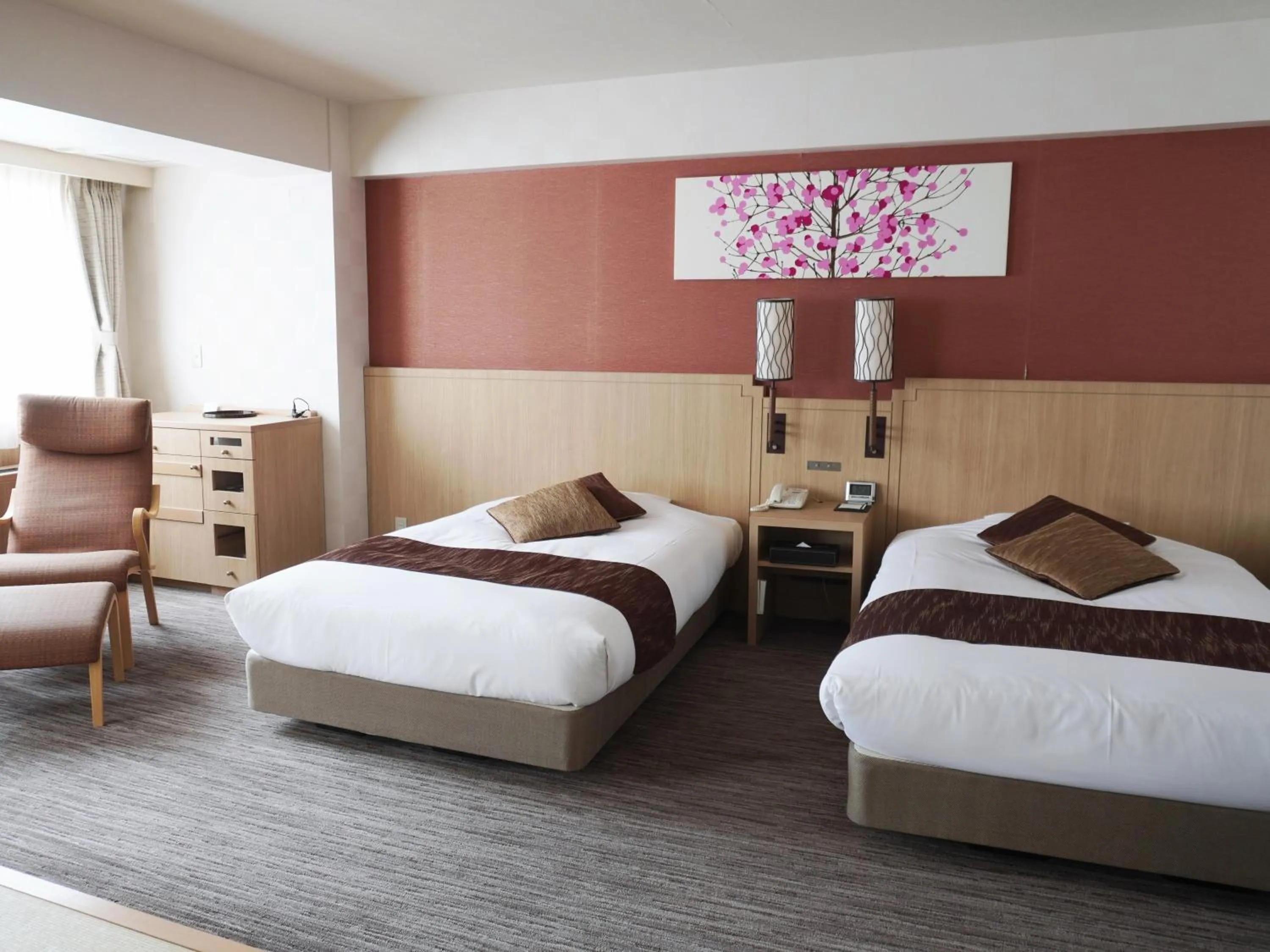 Japanese-Western-Style with 2bedrooms- Non-Smoking in Yumoto Noboribetsu