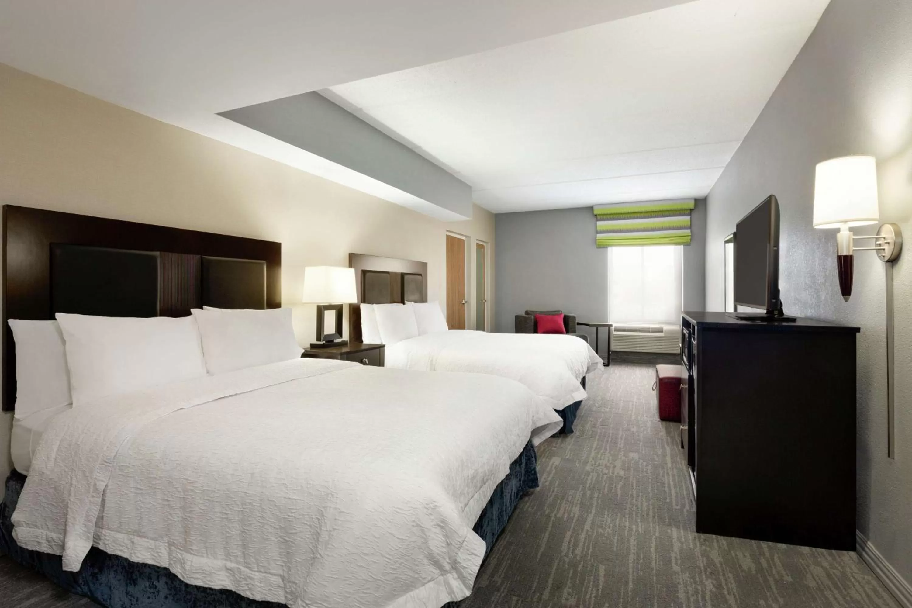Queen Room with Two Queen Beds and Roll-In Shower - Mobility and Hearing Access/Non-Smoking in Hampton Inn and Suites Houston Clear Lake NASA