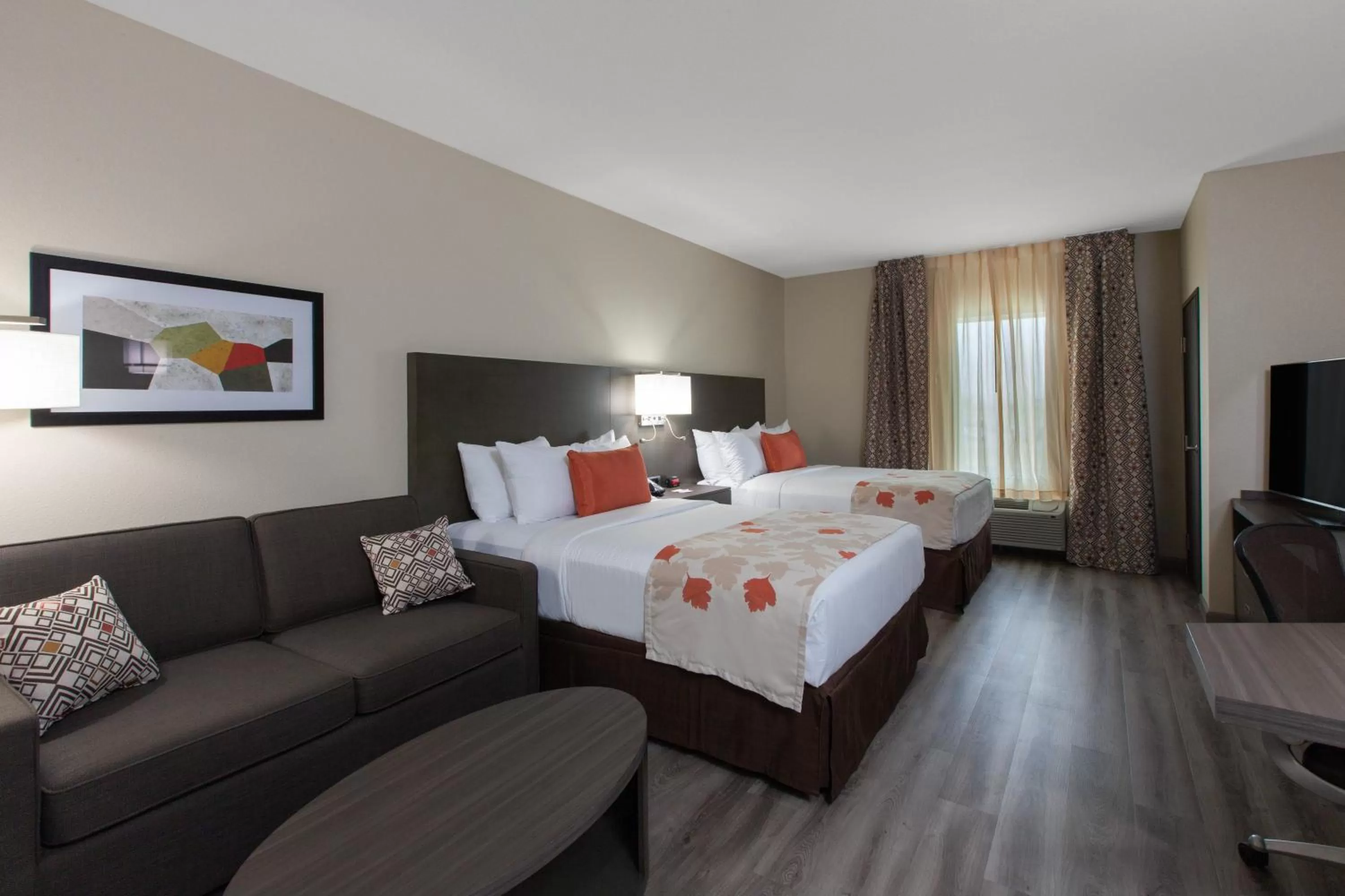 2 Double Beds, Hearing Accessible Studio Suite, Non-Smoking in Hawthorn Extended Stay by Wyndham Odessa