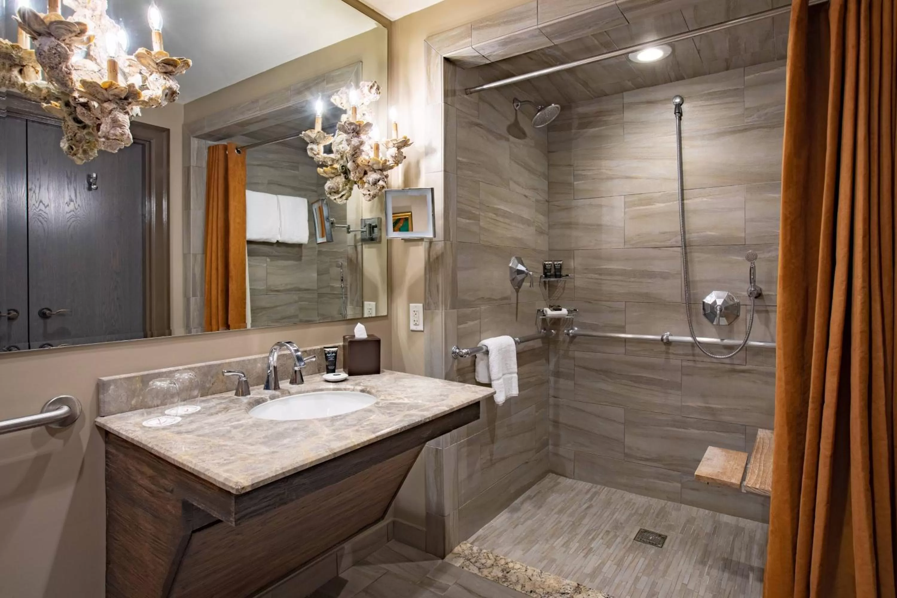 King Room with City View and Roll-in Shower - Mobility and Hearing Accessible in The Bohemian Hotel Savannah Riverfront, Autograph Collection