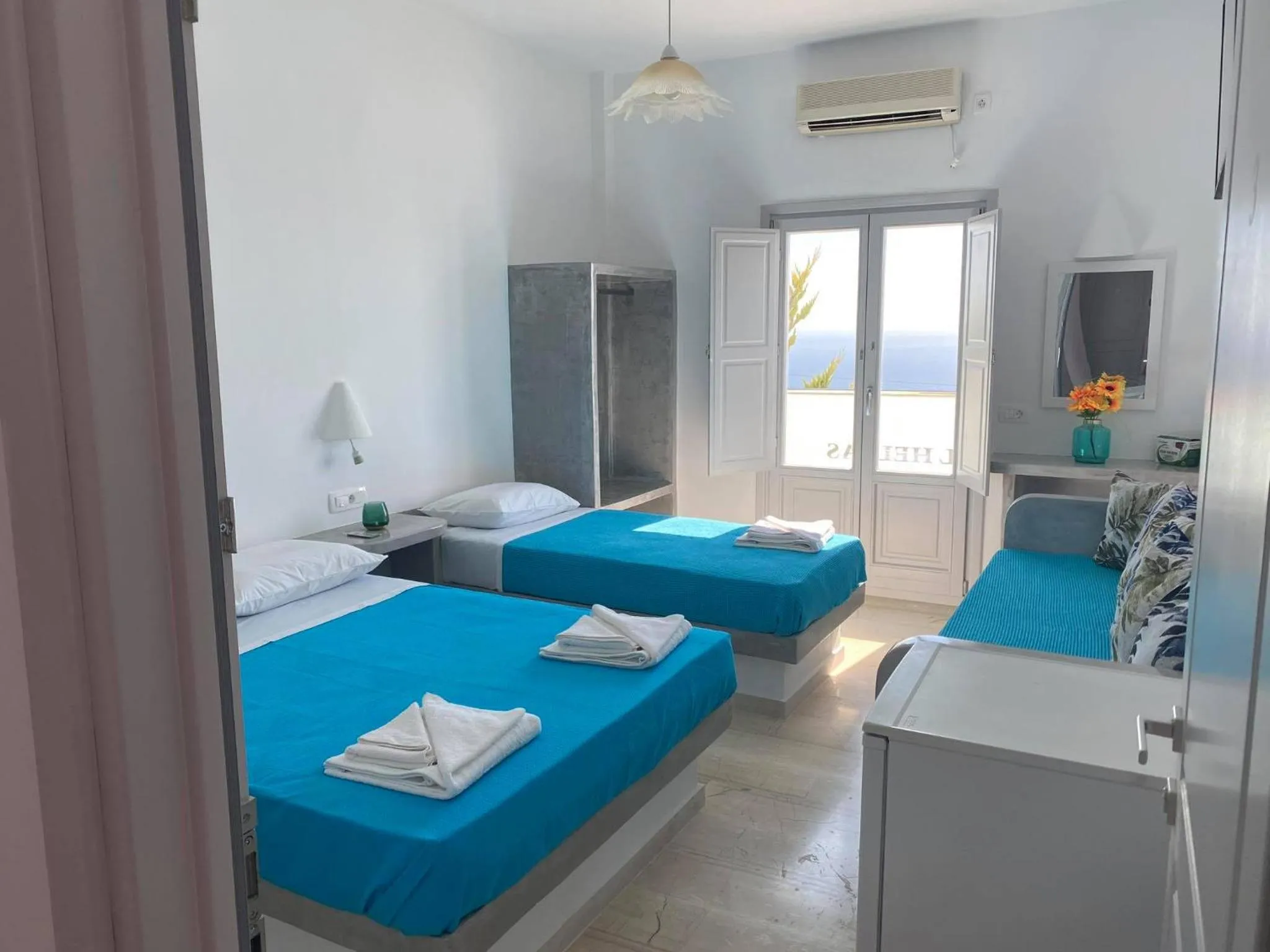 Family Room with Sea View in Hotel Hellas