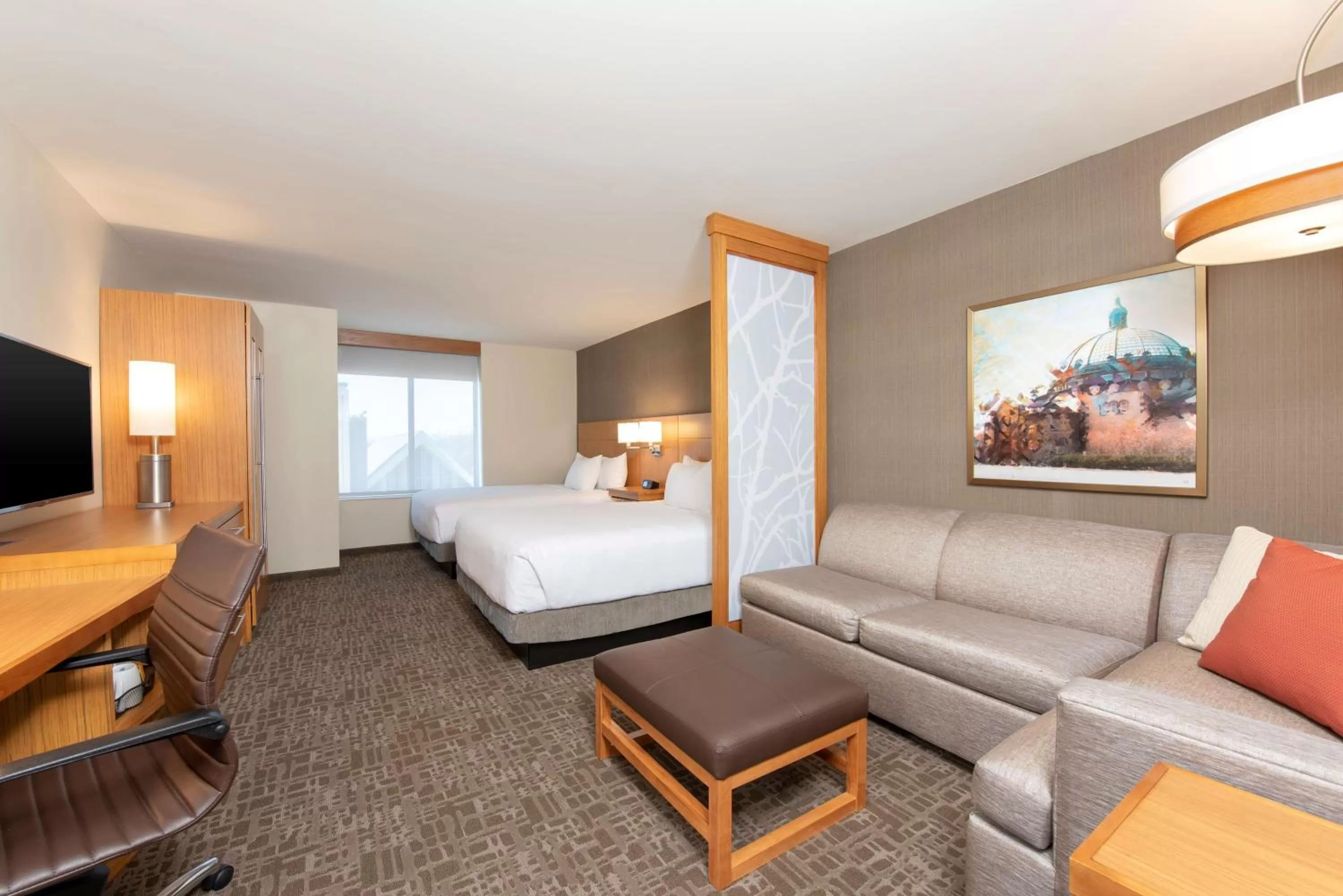 Queen Room with Two Queen Beds, Sofa Bed and Accessible Tub in Hyatt Place Detroit/Royal Oak