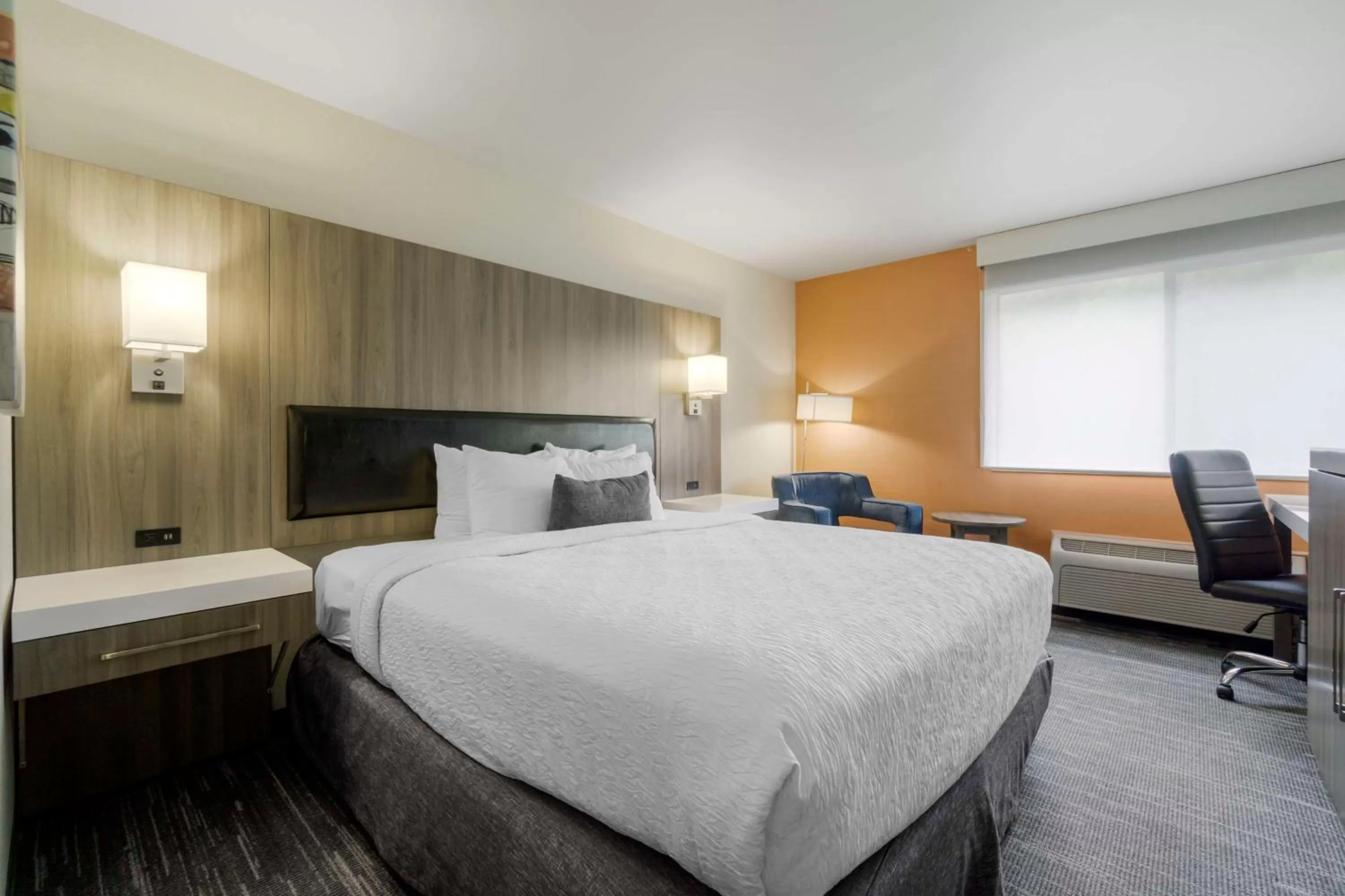 King Room with Mobility Accessible Tub and Roll in Shower in Best Western Plus Renton Inn