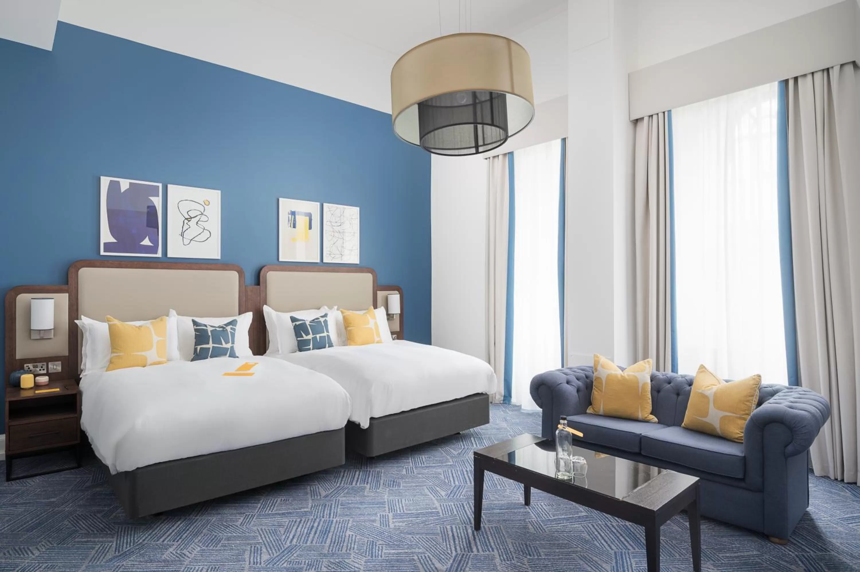 Grand Double Room with Two Double Beds in voco Grand Central Glasgow by IHG