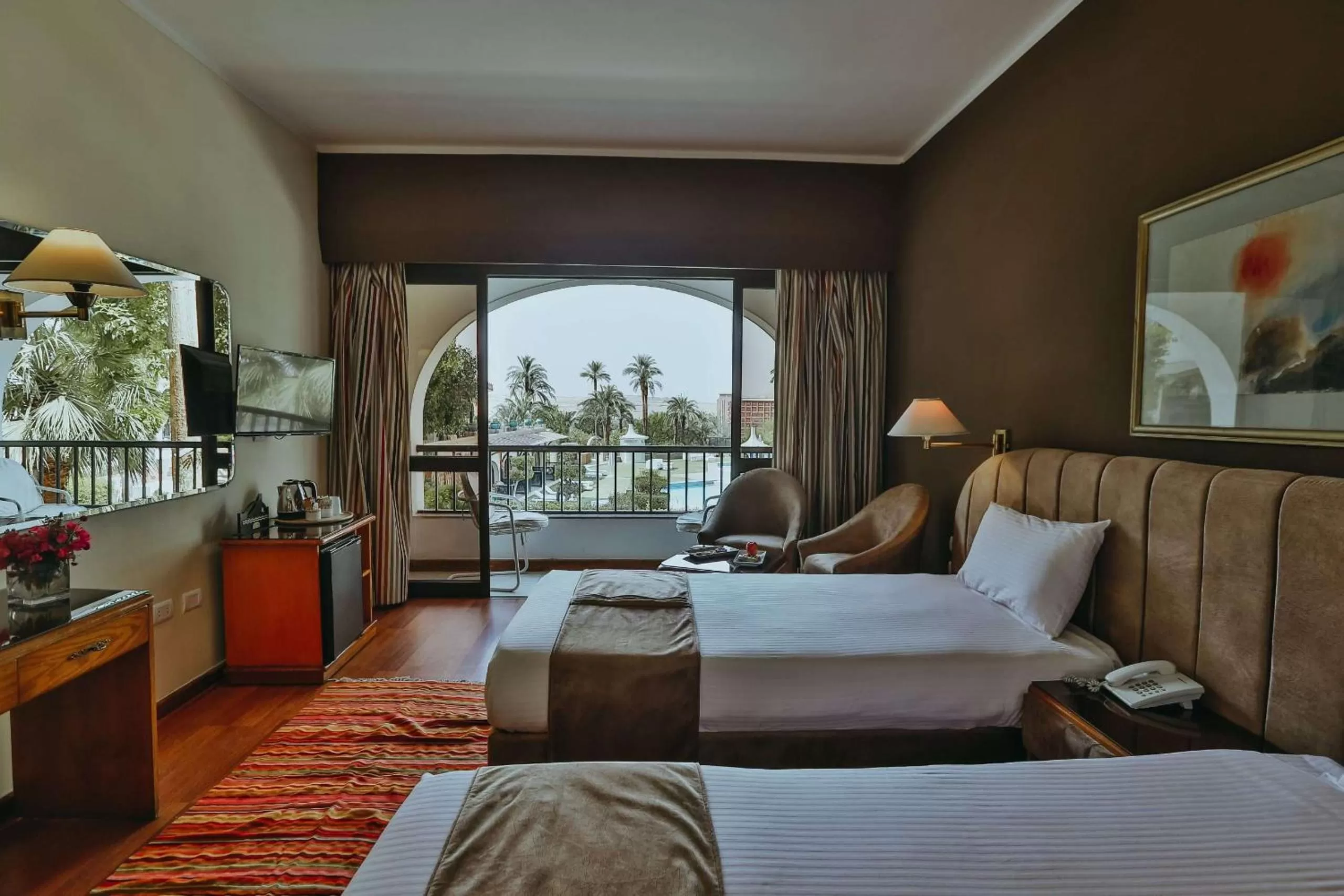 Deluxe Double or Twin Room with Pool View - single occupancy in Basma Hotel Aswan