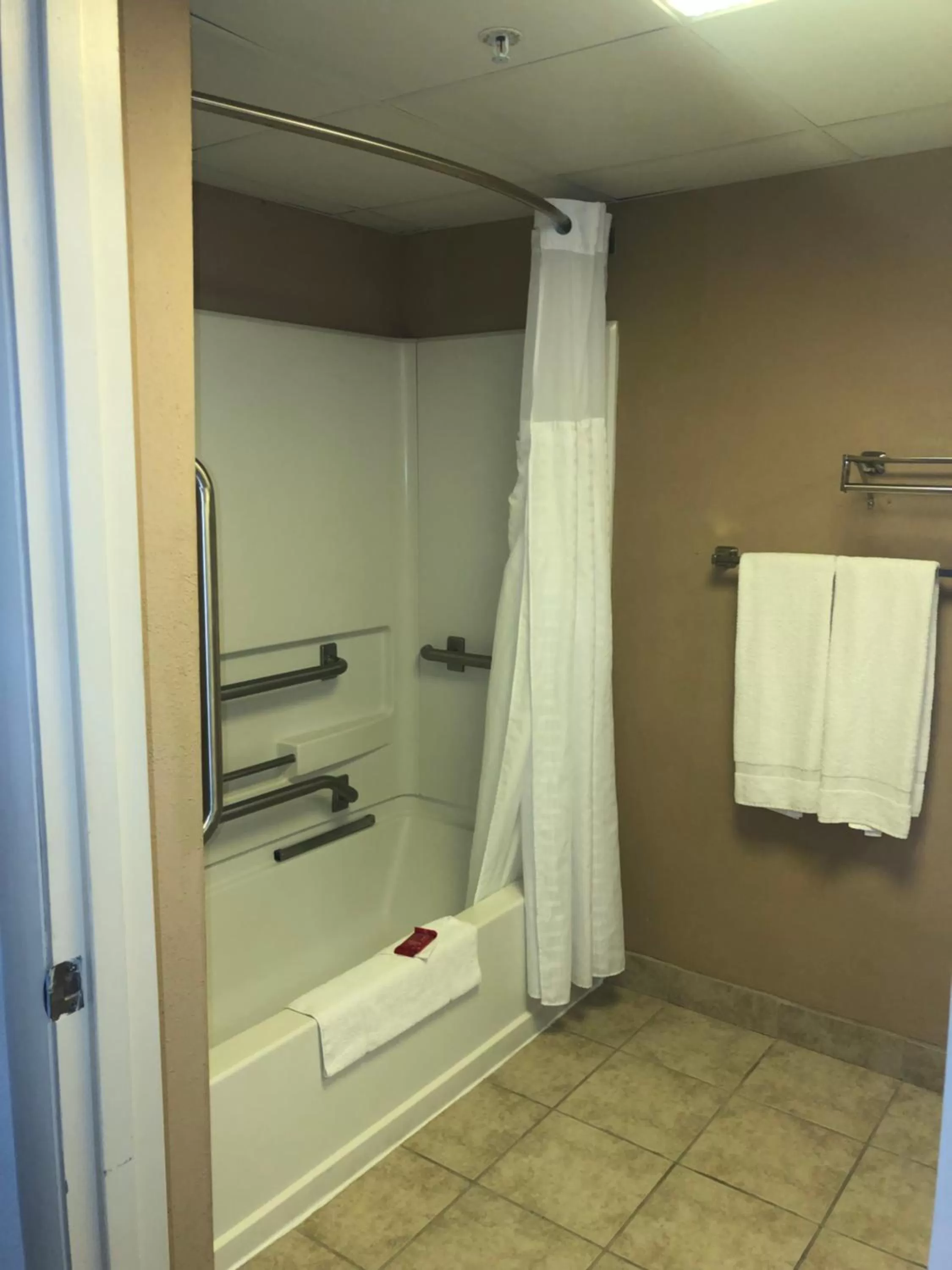 Queen Room with Bath Tub - Disability Access in SureStay Plus Hotel by Best Western Roanoke Rapids I-95