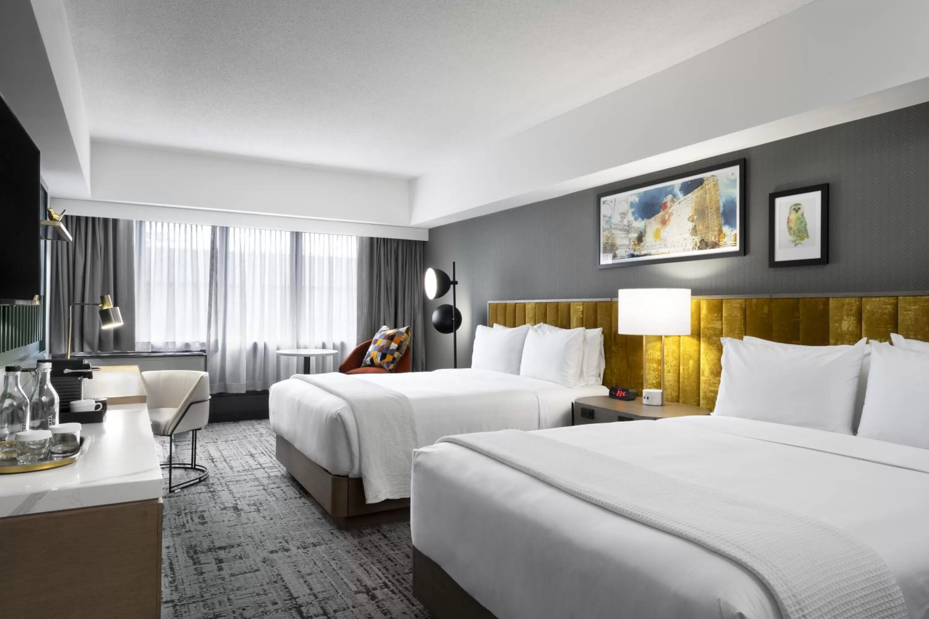 Premium Queen Room with Two Queen Beds and City View in voco Chicago Downtown - Riverwalk by IHG