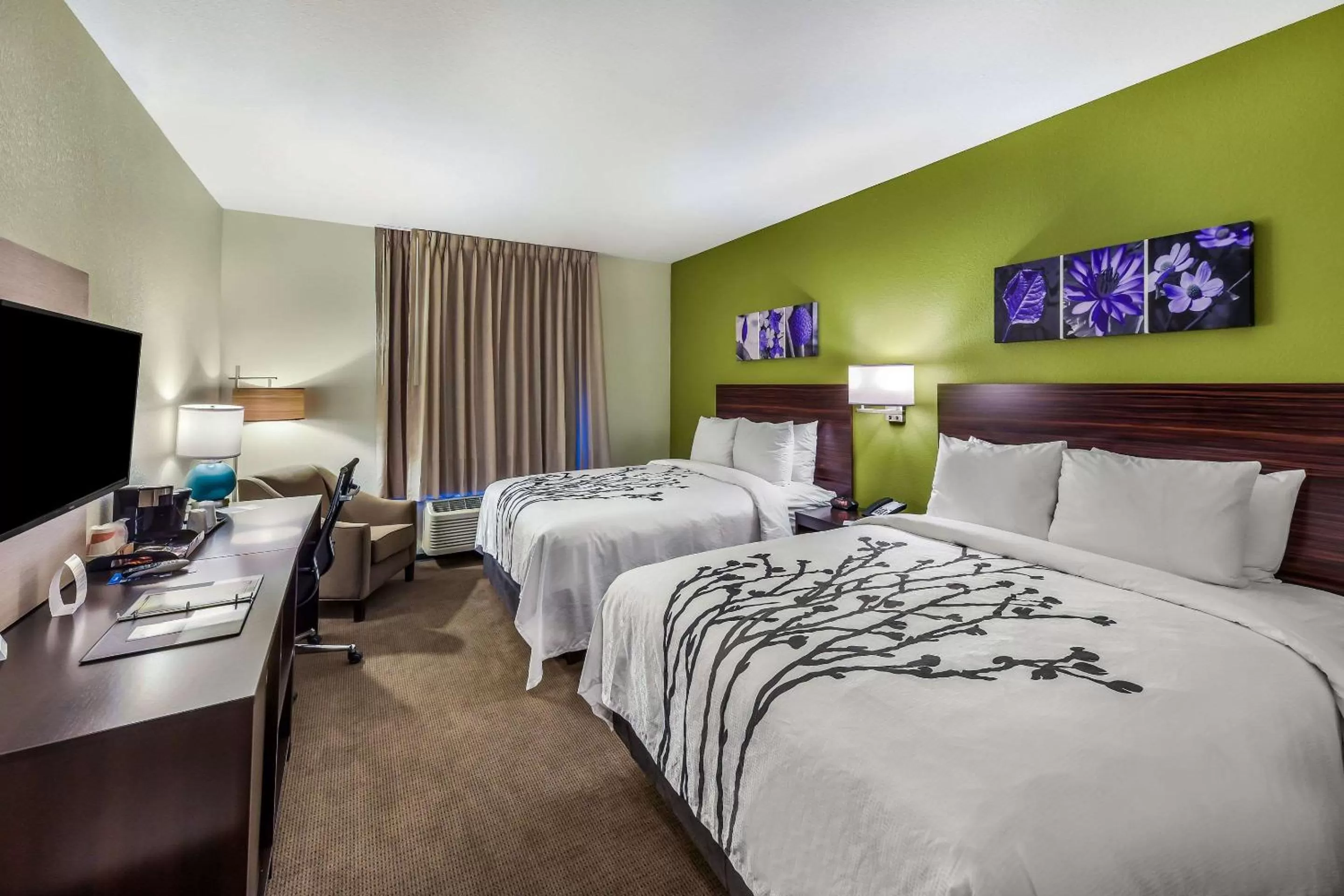 Queen Room with Two Queen Beds - Non-Smoking in Sleep Inn & Suites Fort Worth - Fossil Creek