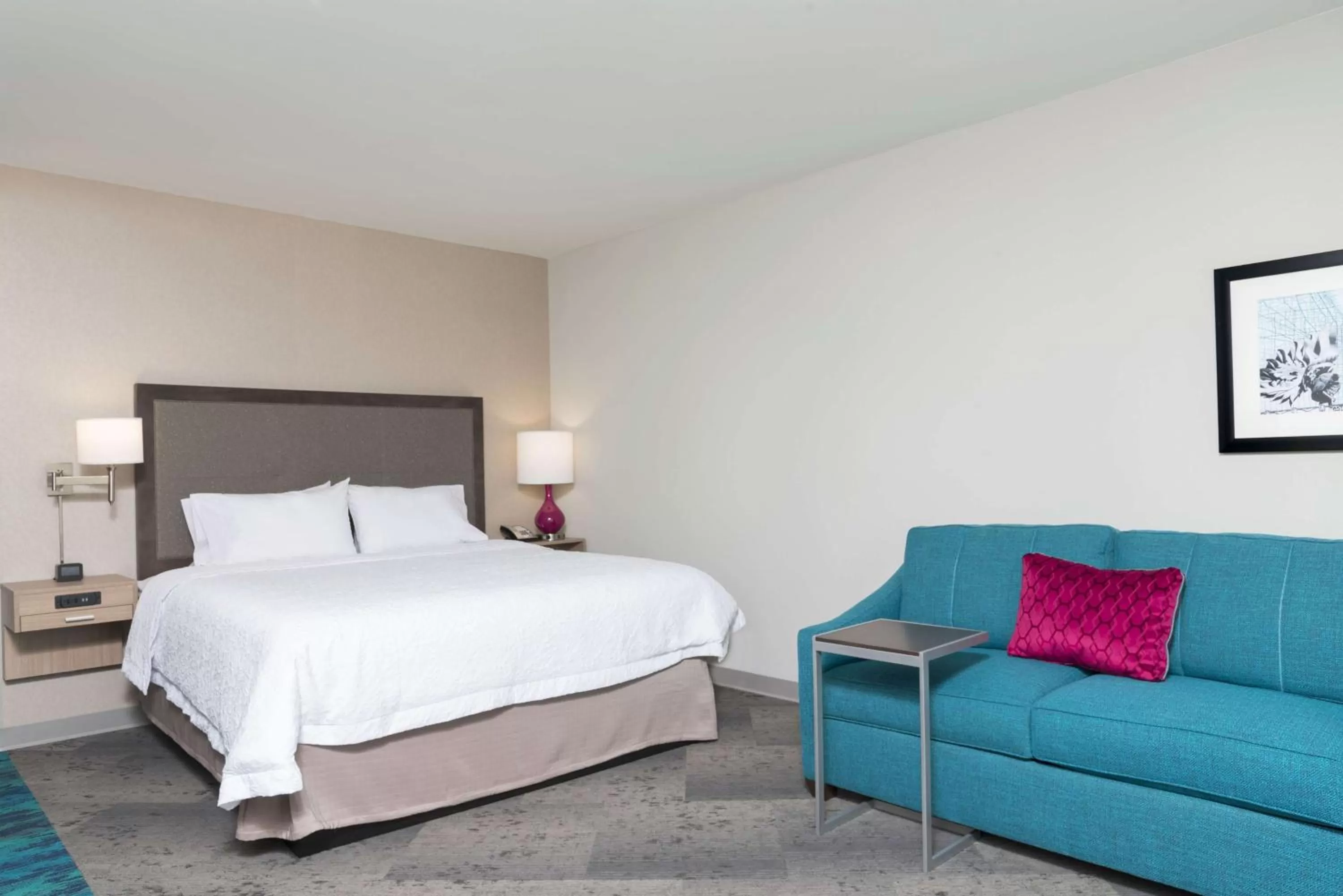 King Room with Sofa Bed in Hampton Inn & Suites by Hilton Chicago Schaumburg IL