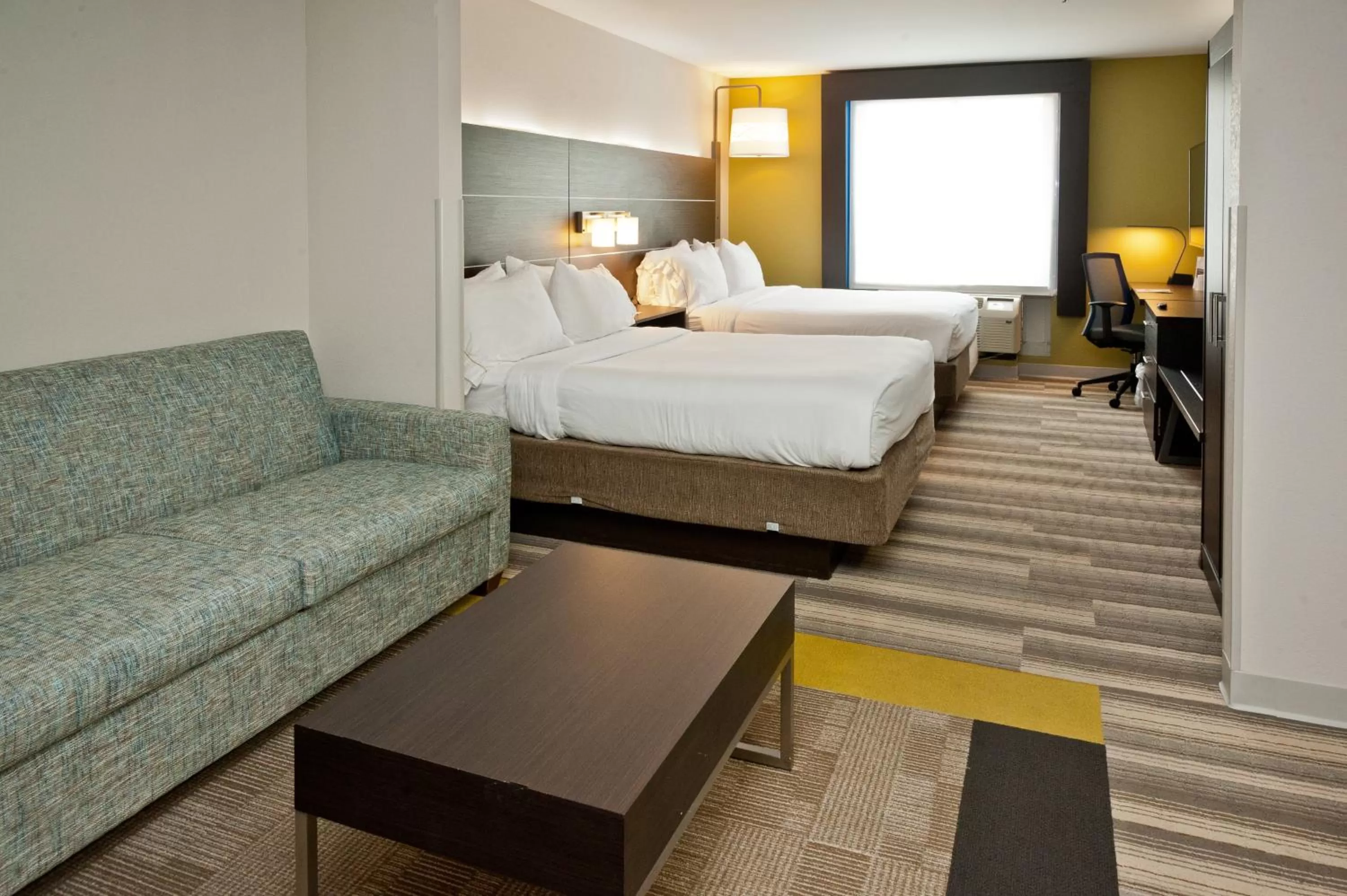 Queen Suite with Two Queen Beds and Additional Living Area in Holiday Inn Express Hotel & Suites Scott-Lafayette West by IHG