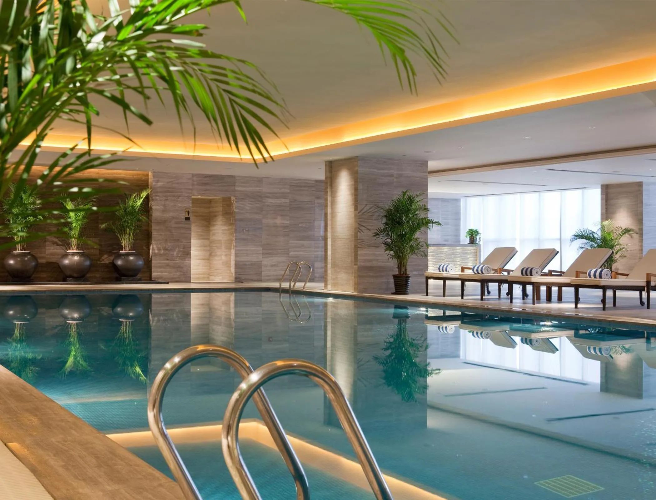 Swimming pool in Wanda Realm Beijing