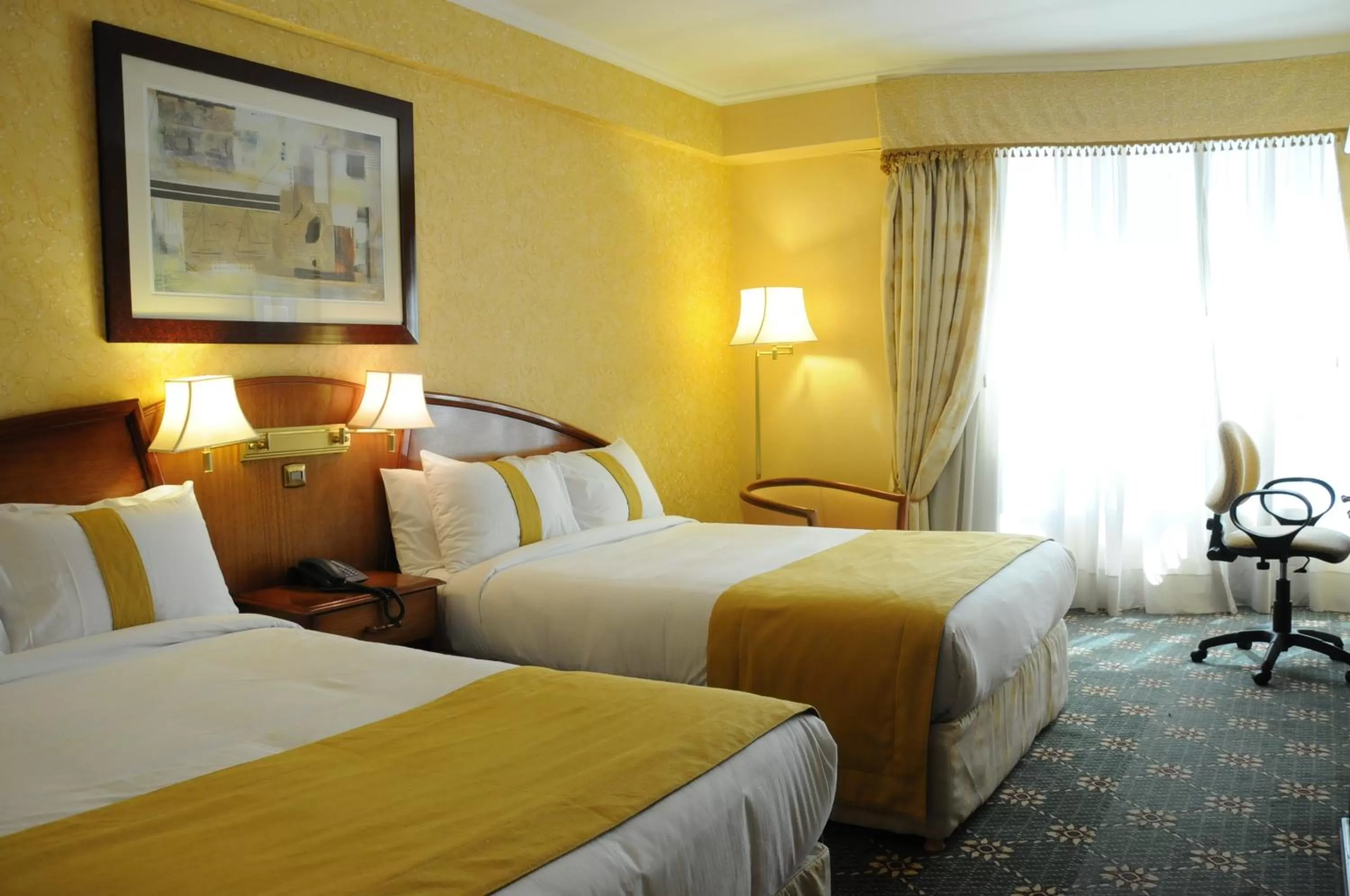 Deluxe Double Room with Two Double Beds in InterTower Hotel