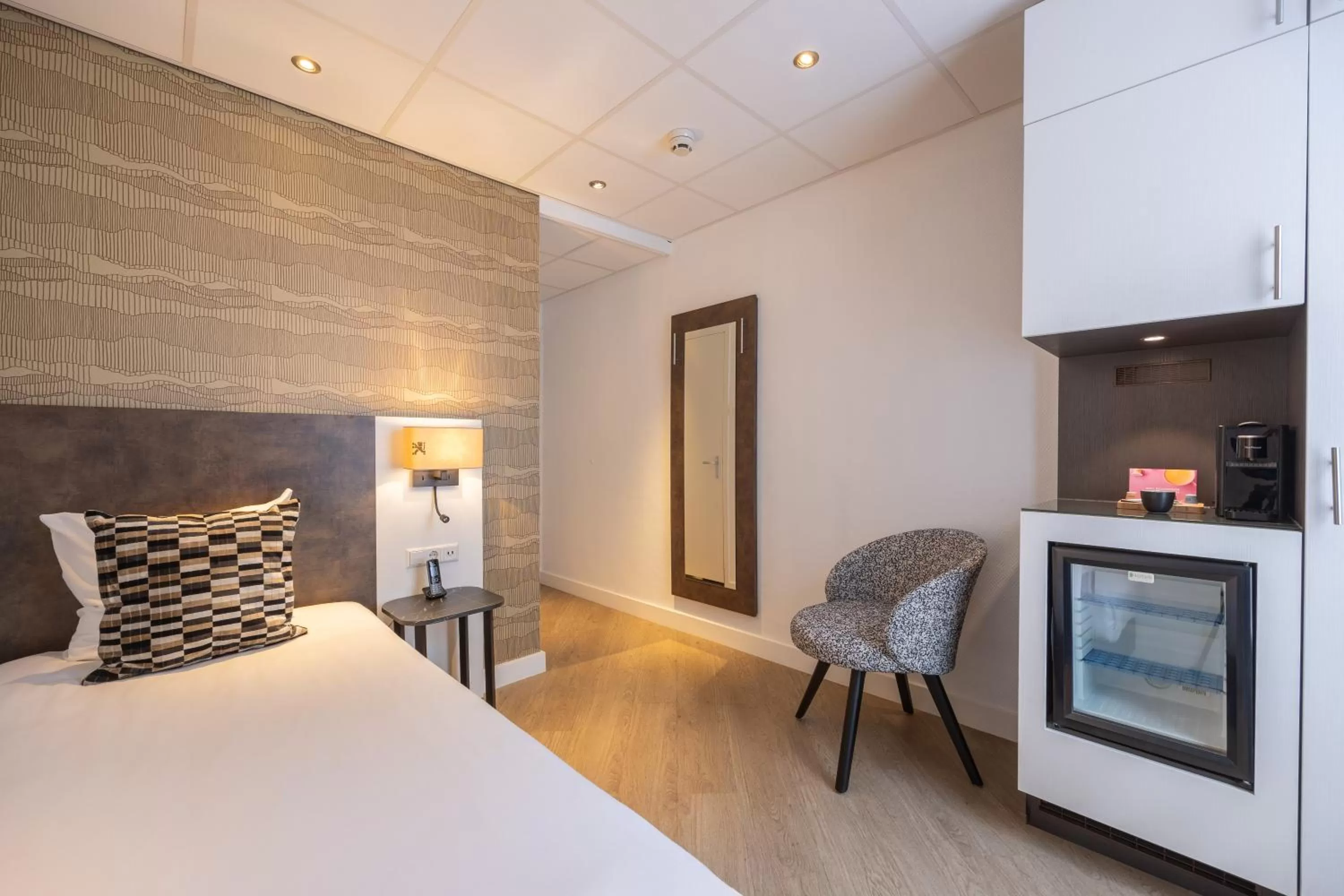 Single Room in Hotel Amsterdam De Roode Leeuw