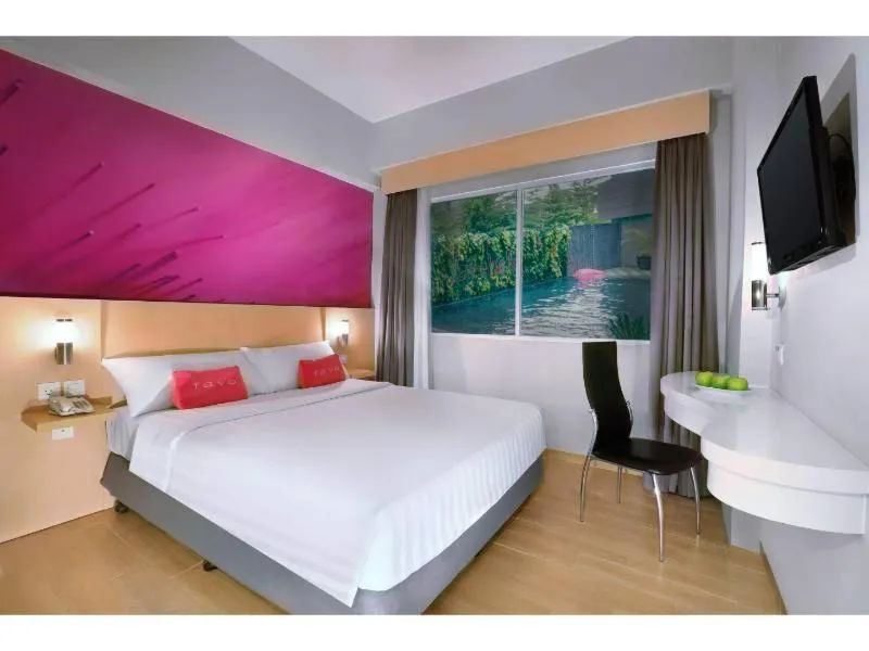 Double or Twin Room with Pool View in favehotel Jababeka Cikarang