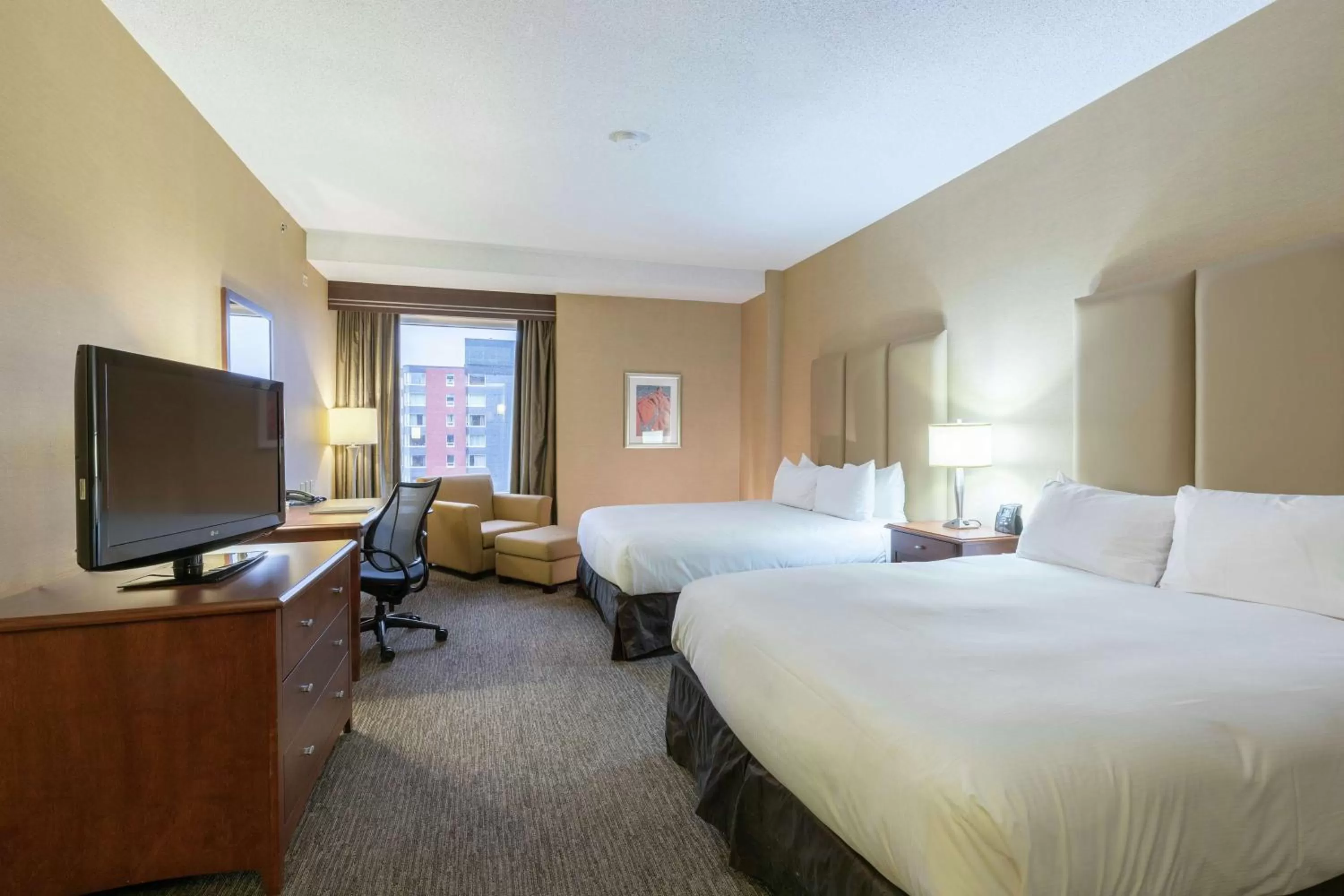 Queen Room with Two Queen Beds and City View in Hilton Saint John