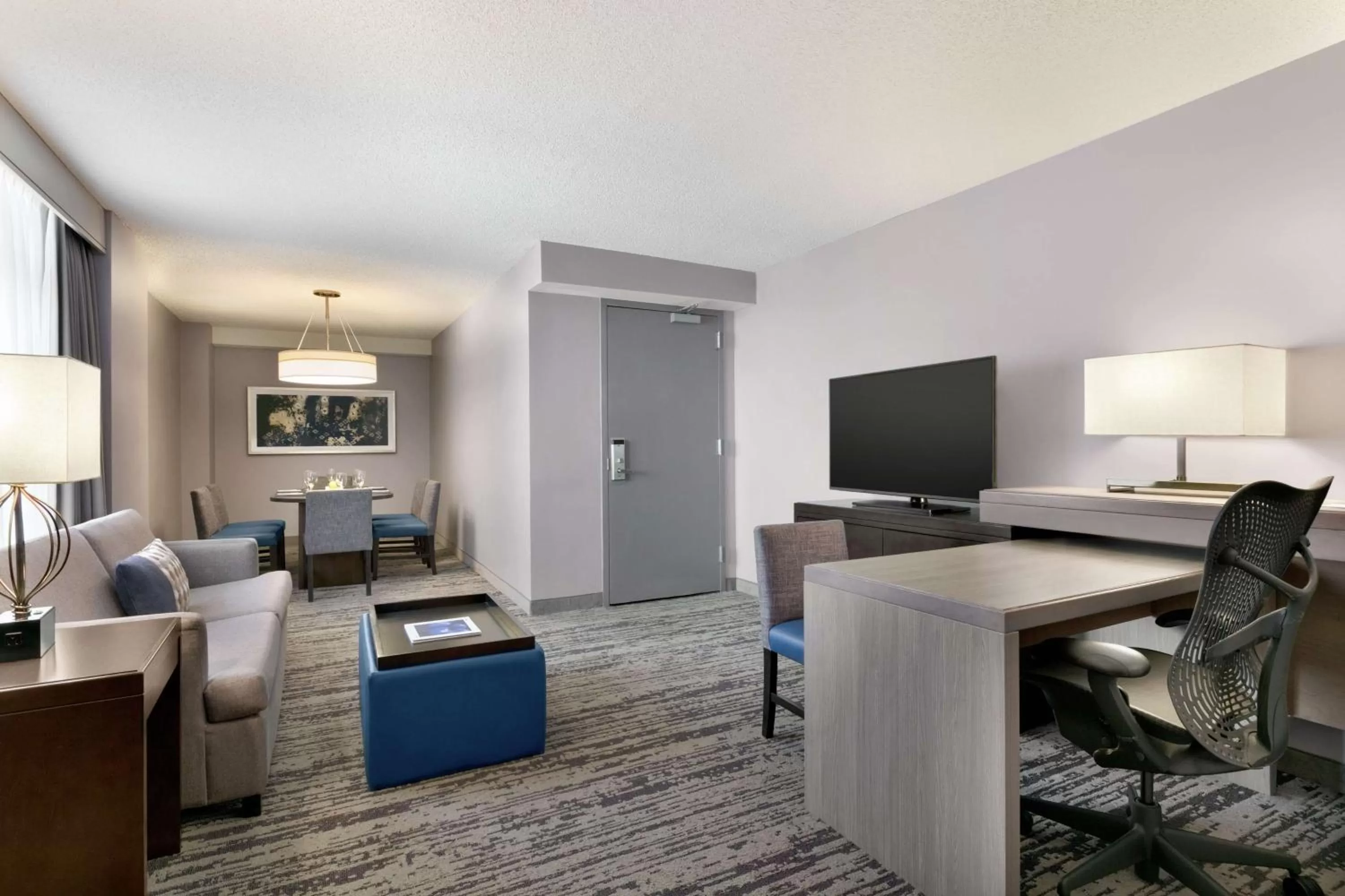 Two-Room Conference Suite with Two Double Beds in Embassy Suites by Hilton Atlanta at Centennial Olympic Park