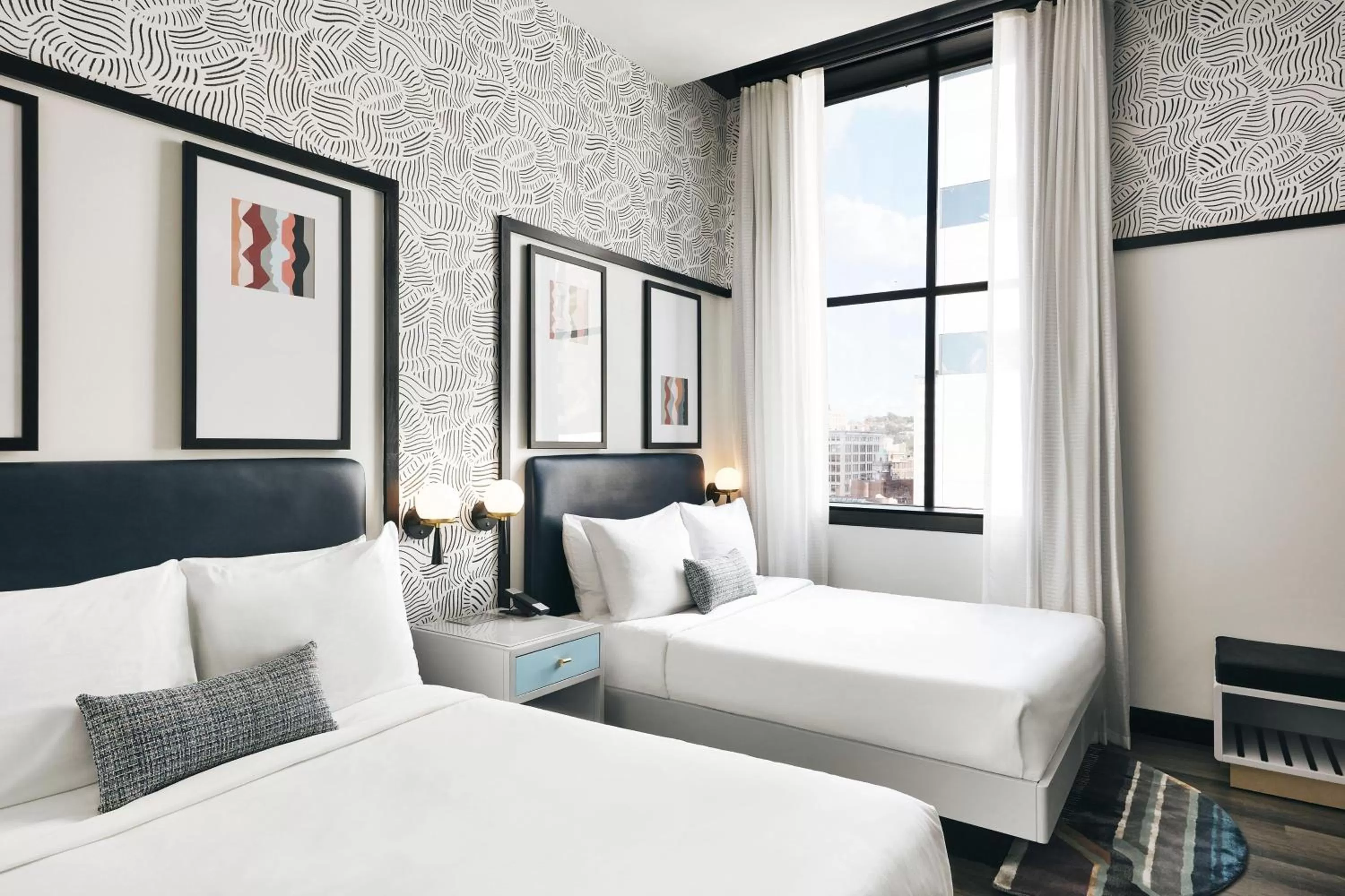 Double Room with Two Double Beds in Kinley Cincinnati Downtown, a Tribute Portfolio Hotel