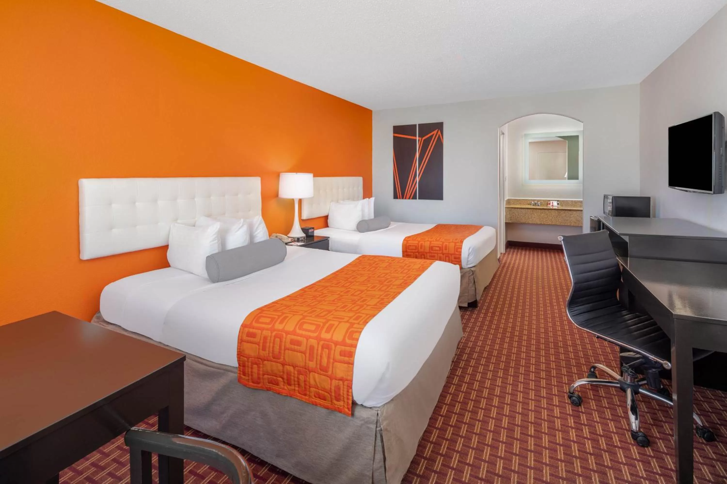 Double Room with Two Double Beds - Non-Smoking in Howard Johnson by Wyndham Rock Hill