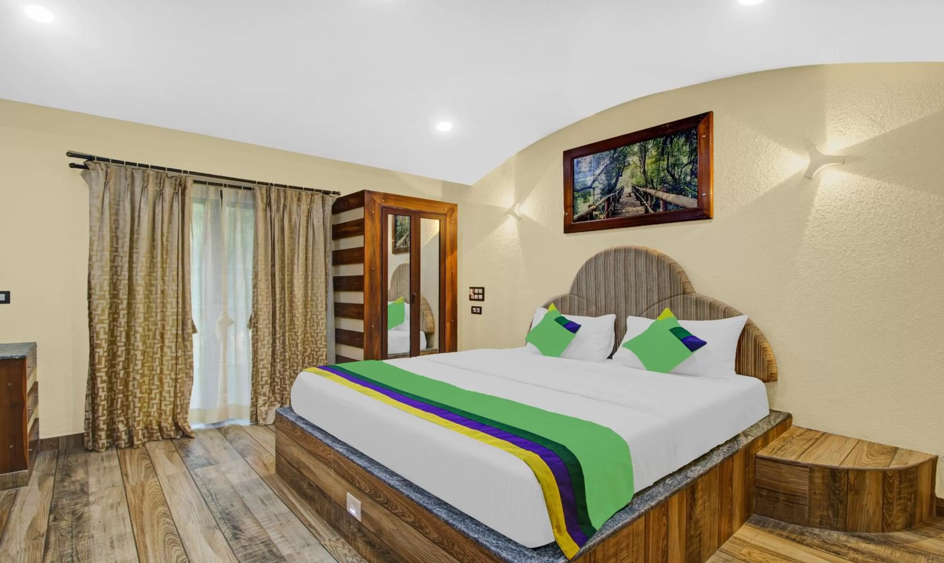 Deluxe Double Room - single occupancy in Treebo Majestic Palms, 2 Km From Colva Beach
