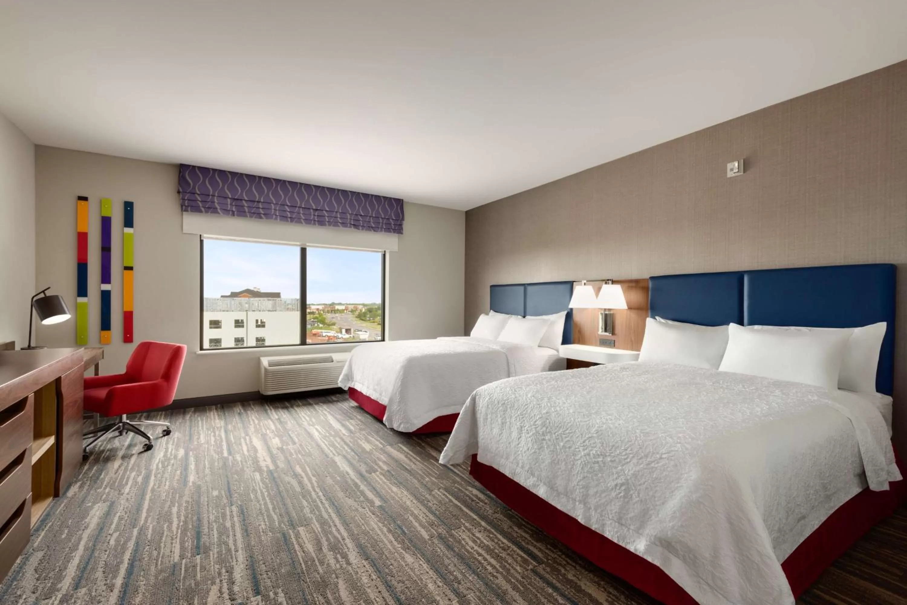 Queen Room with Two Queen Beds - Mobility and Hearing Access in Hampton Inn & Suites Norman-Conference Center Area, Ok