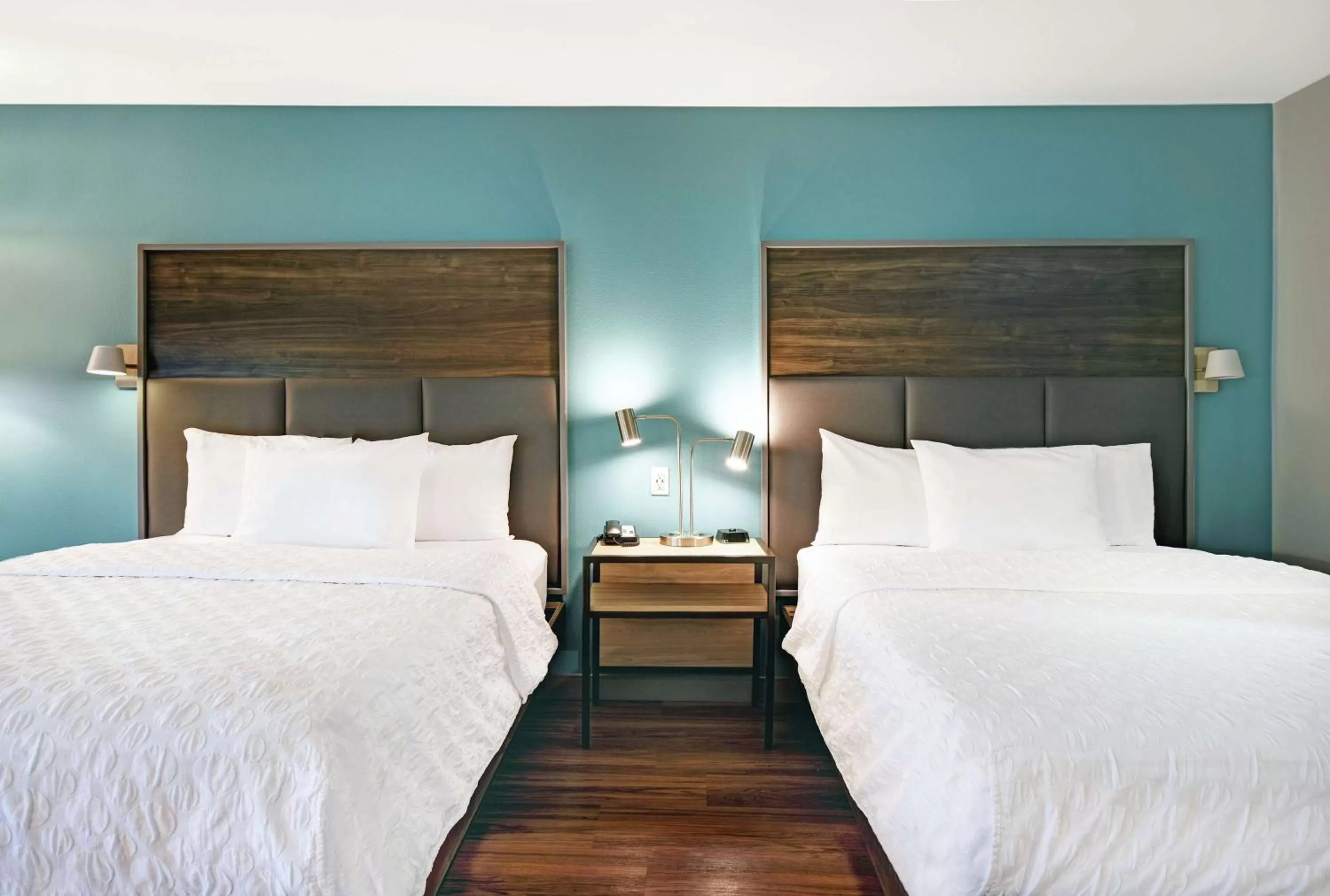 Queen Room with Two Queen Beds and Roll-In Shower - Mobility and Hearing Access in Tru By Hilton Grand Rapids Airport