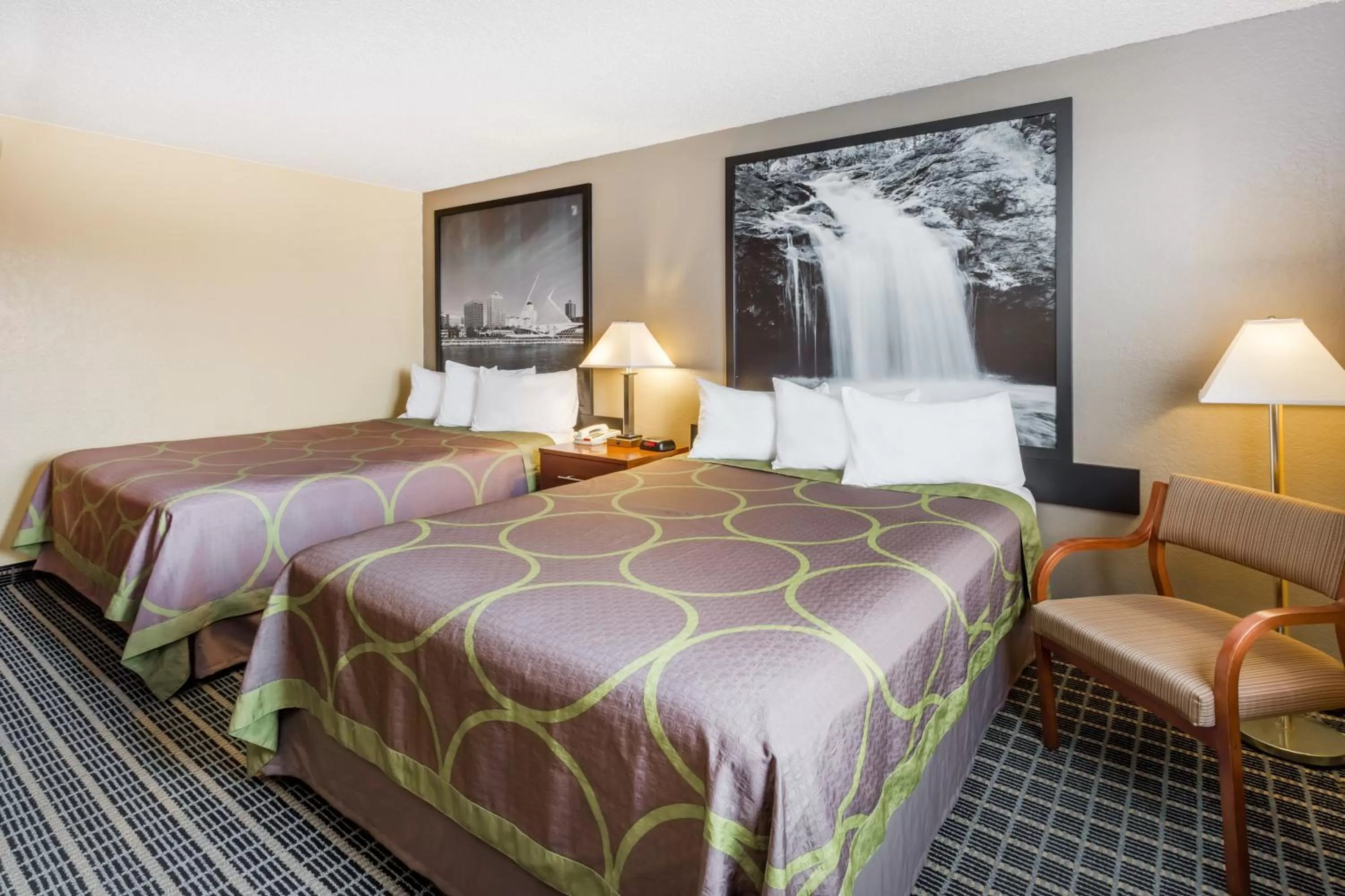 Queen Room with Two Queen Beds - Non-Smoking in Super 8 by Wyndham Janesville